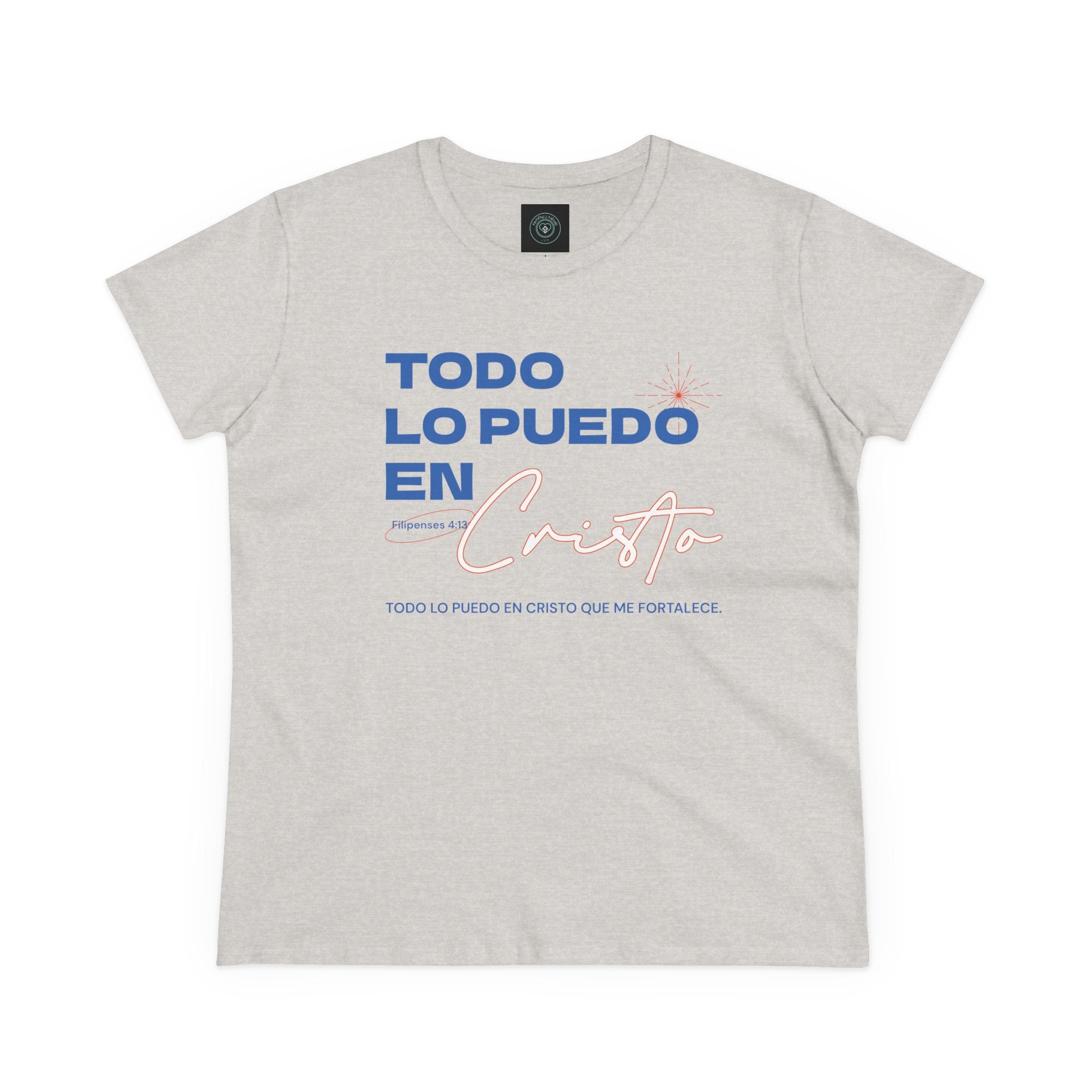 Cotton Tee - Spanish 'Todo Lo Puedo En Cristo'