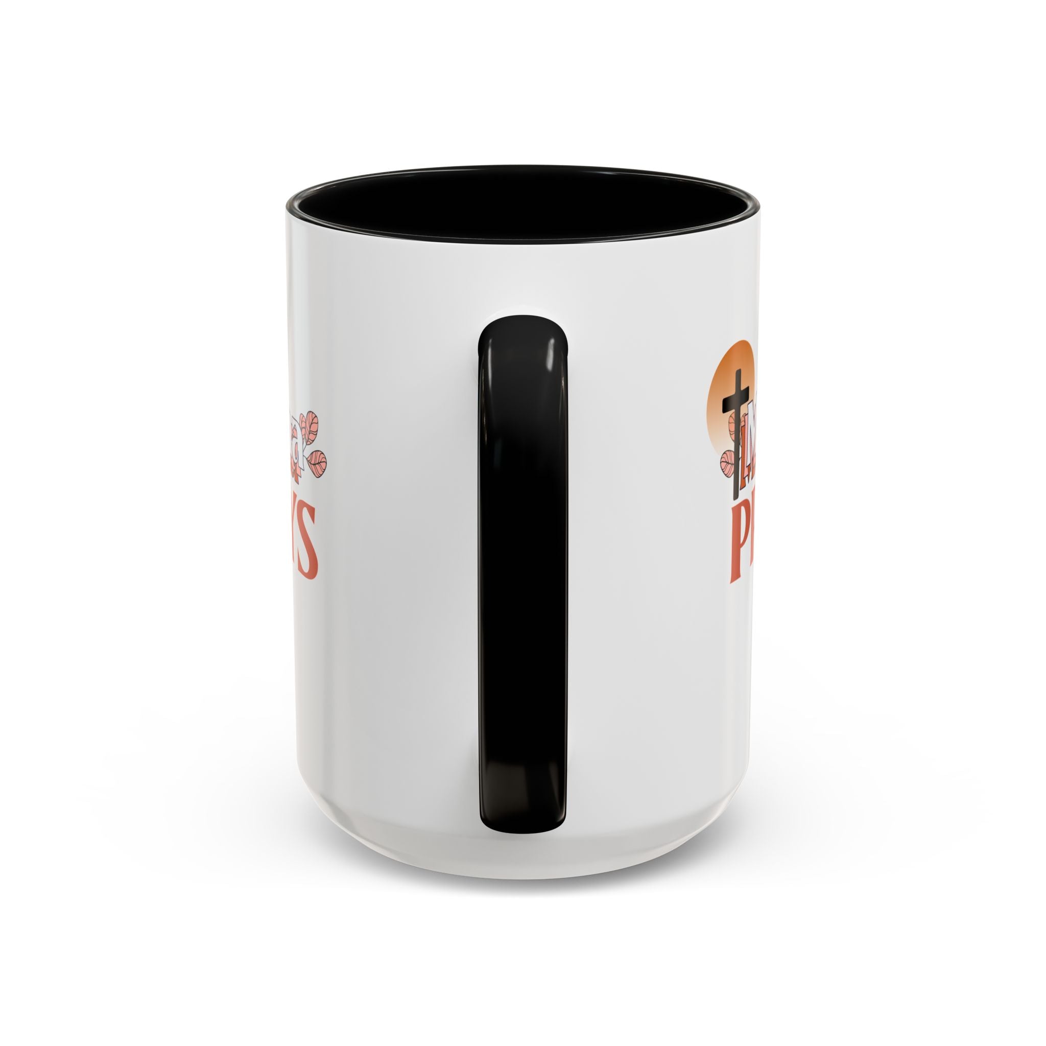 Faith-Inspired Accent Coffee Mug - Meaningful Gift for Moms, Christian Decor, Daily Inspiration, Family Gatherings, Religious Occasions