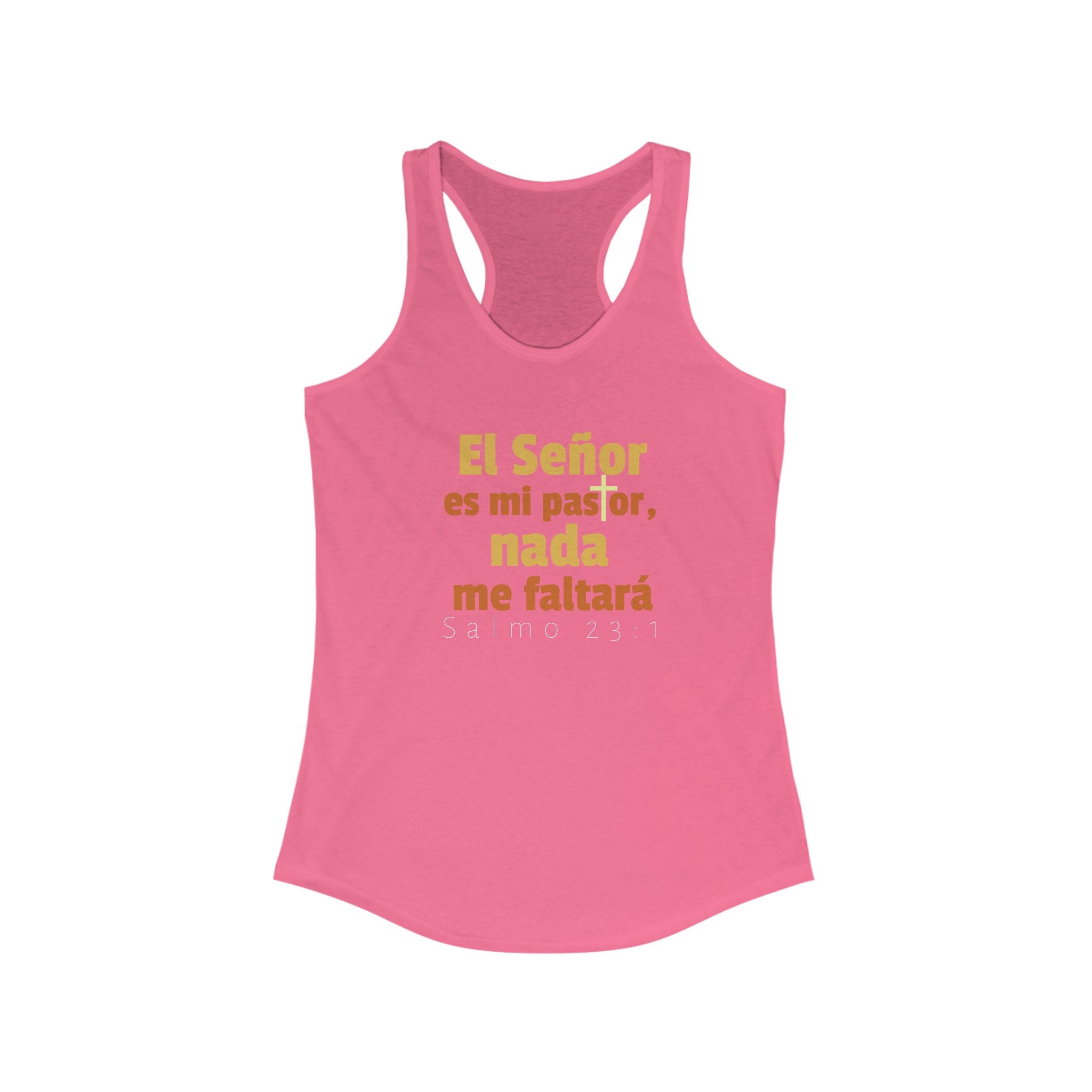 Christian Inspirational Racerback Tank Top, En Español/Spanish, Faith Shirt, Prayer Tank, Summer Workout Apparel, Religious Gift