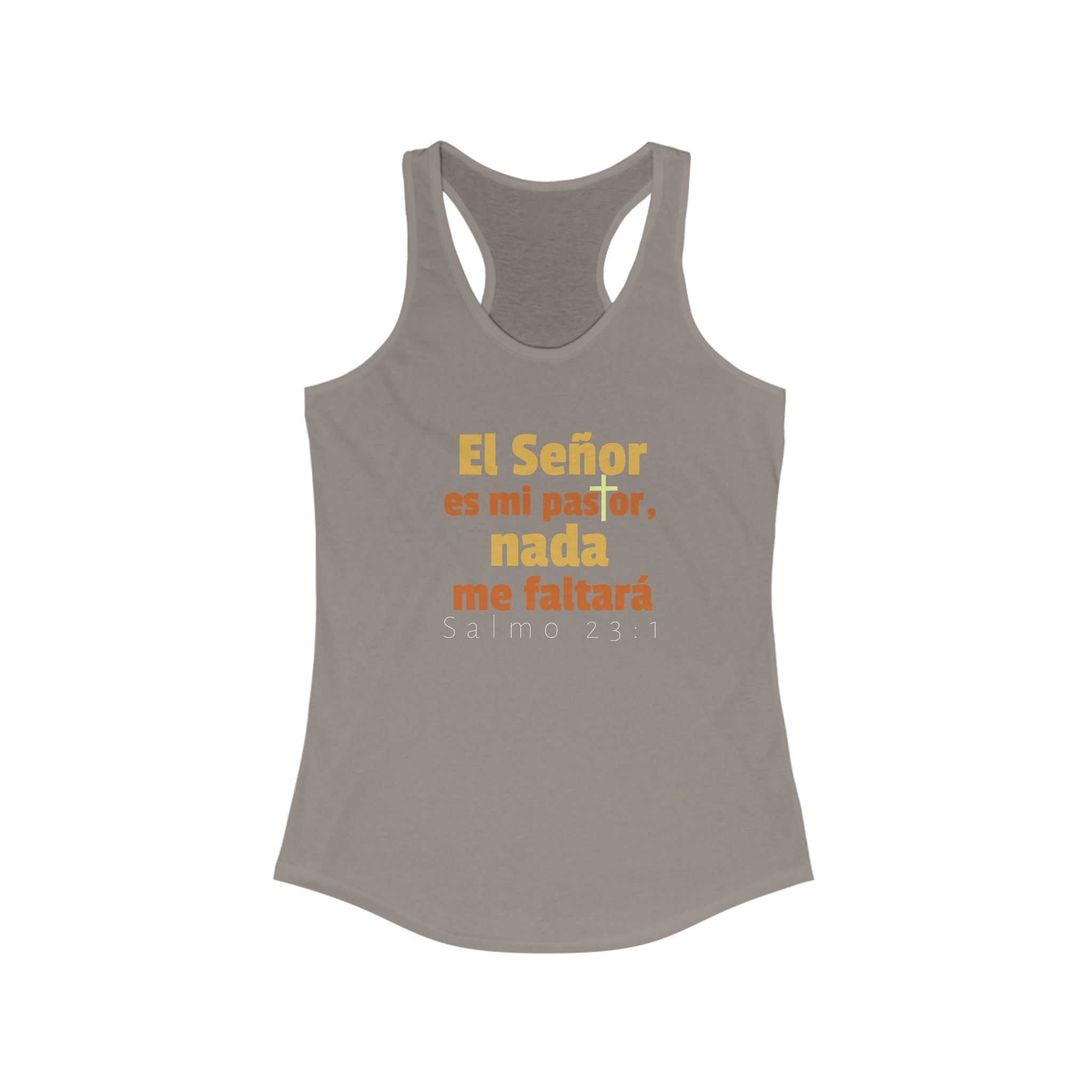 Christian Inspirational Racerback Tank Top, En Español/Spanish, Faith Shirt, Prayer Tank, Summer Workout Apparel, Religious Gift