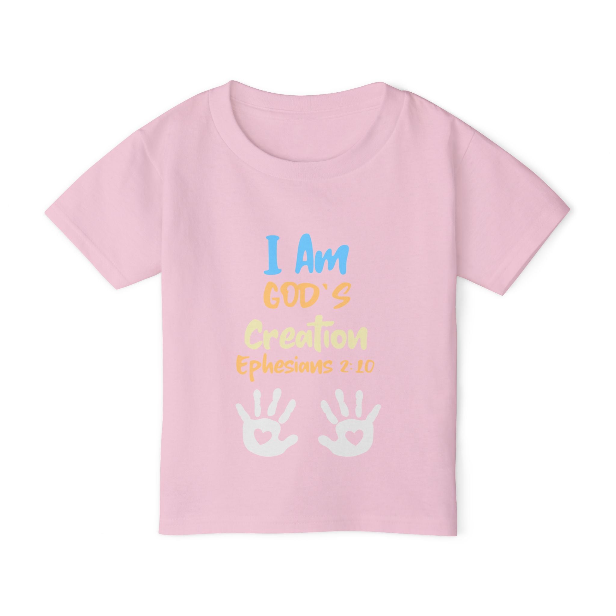 Toddler T-shirt - I am creation of God - Inspired on Bible Verse Ephesians 2:10 - Christian Faith Tee for kids