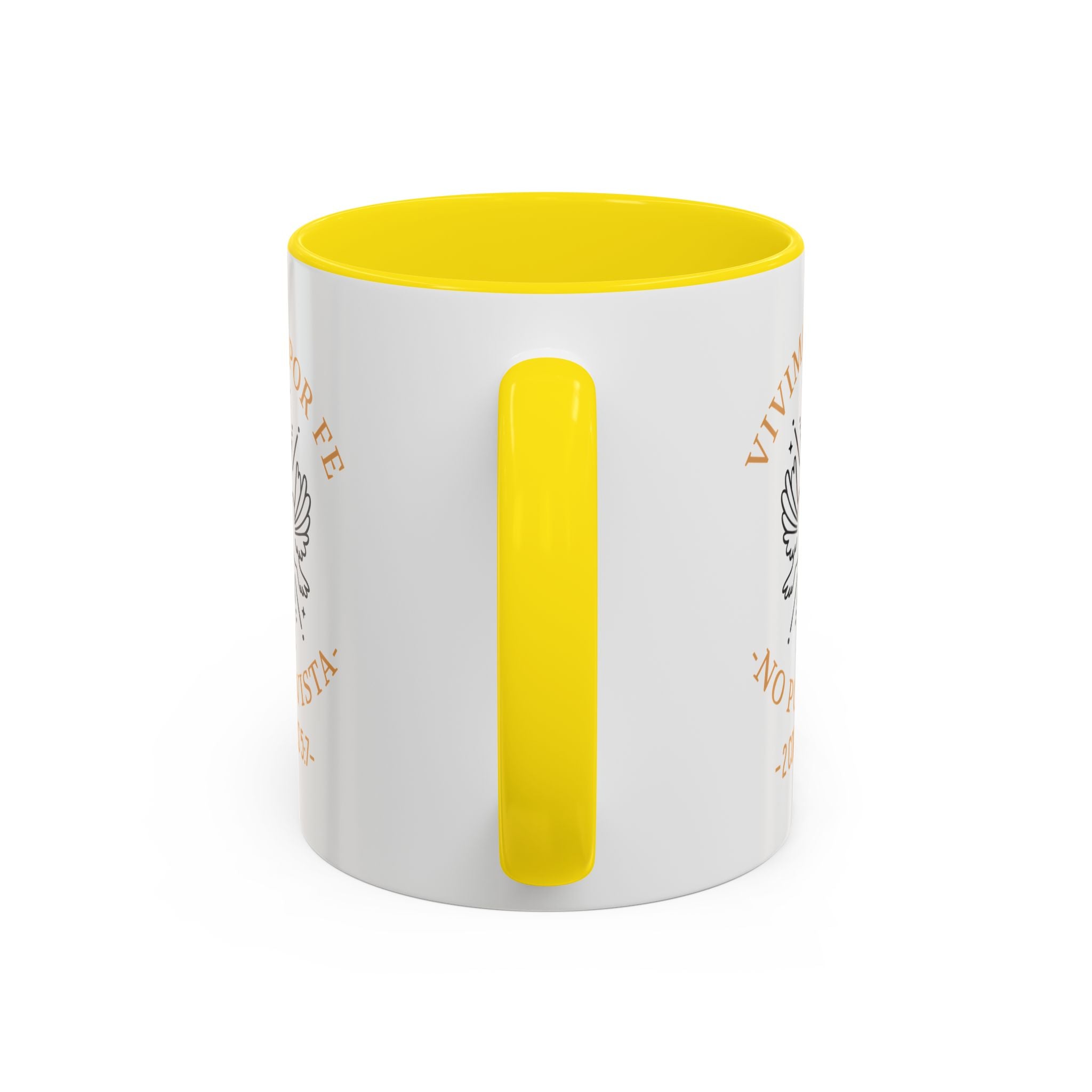 Coffee Mug Cristianos -  "Vivimos por Fe no por Vista" Taza de Cafe Fe Religiosa 11oz/15oz