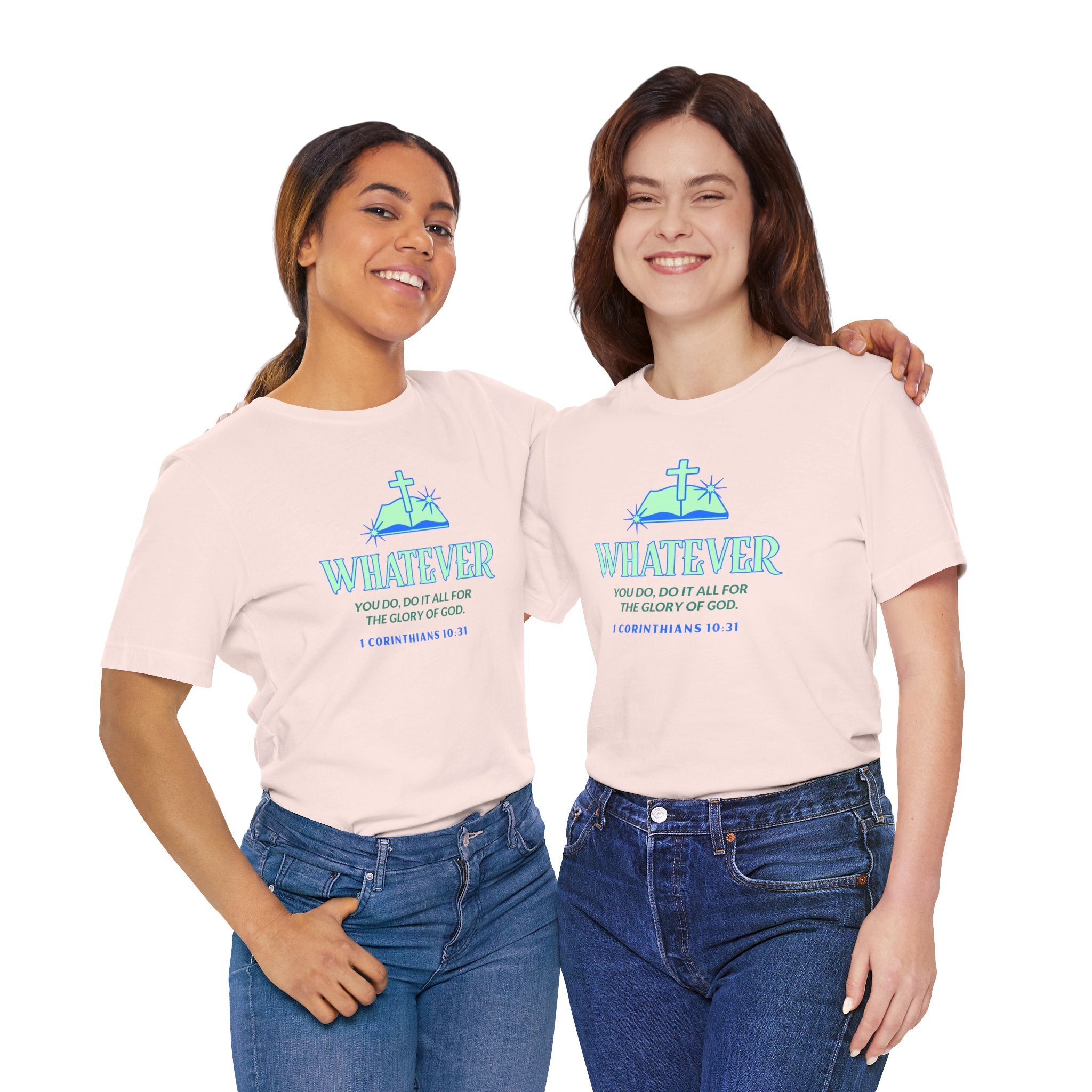 Do it for the Glory Of God. Unisex Tee unisex, Gospel Bible Verse Shirt, Family Spiritual Gift, Casual Wear, Perfect for Holidays, Family or couples, Christian Attire