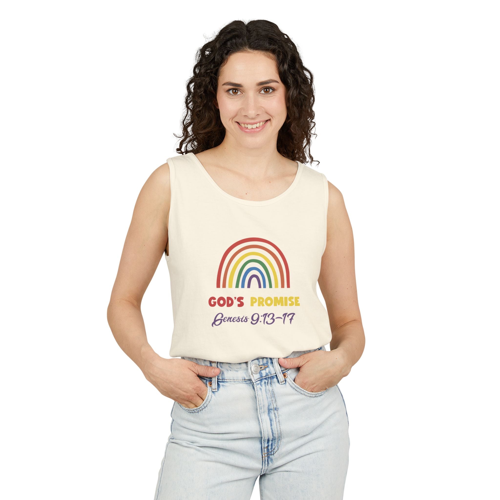 Tank Top God Promise Tee for Her - Genesis 9:13:17