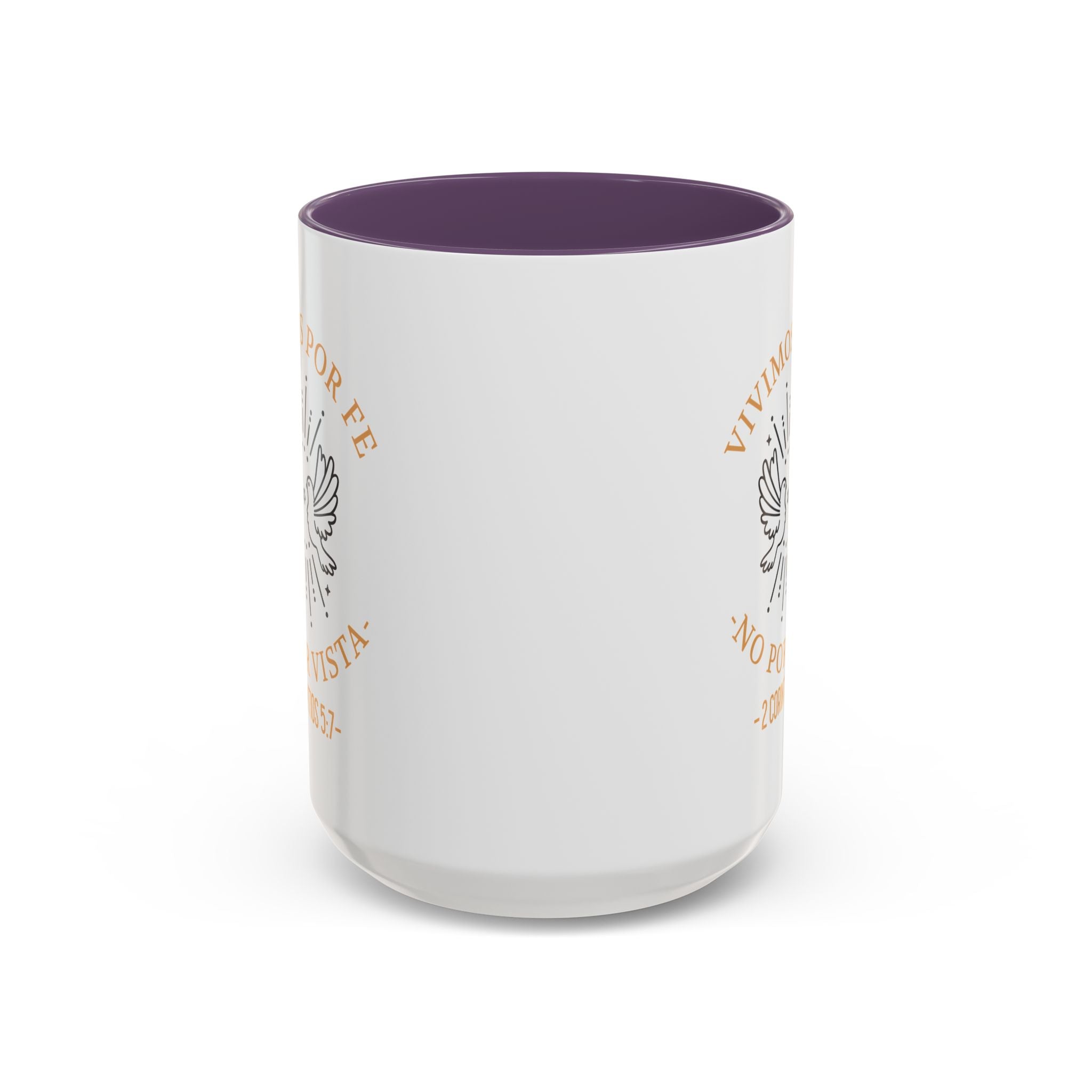 Coffee Mug Cristianos -  "Vivimos por Fe no por Vista" Taza de Cafe Fe Religiosa 11oz/15oz