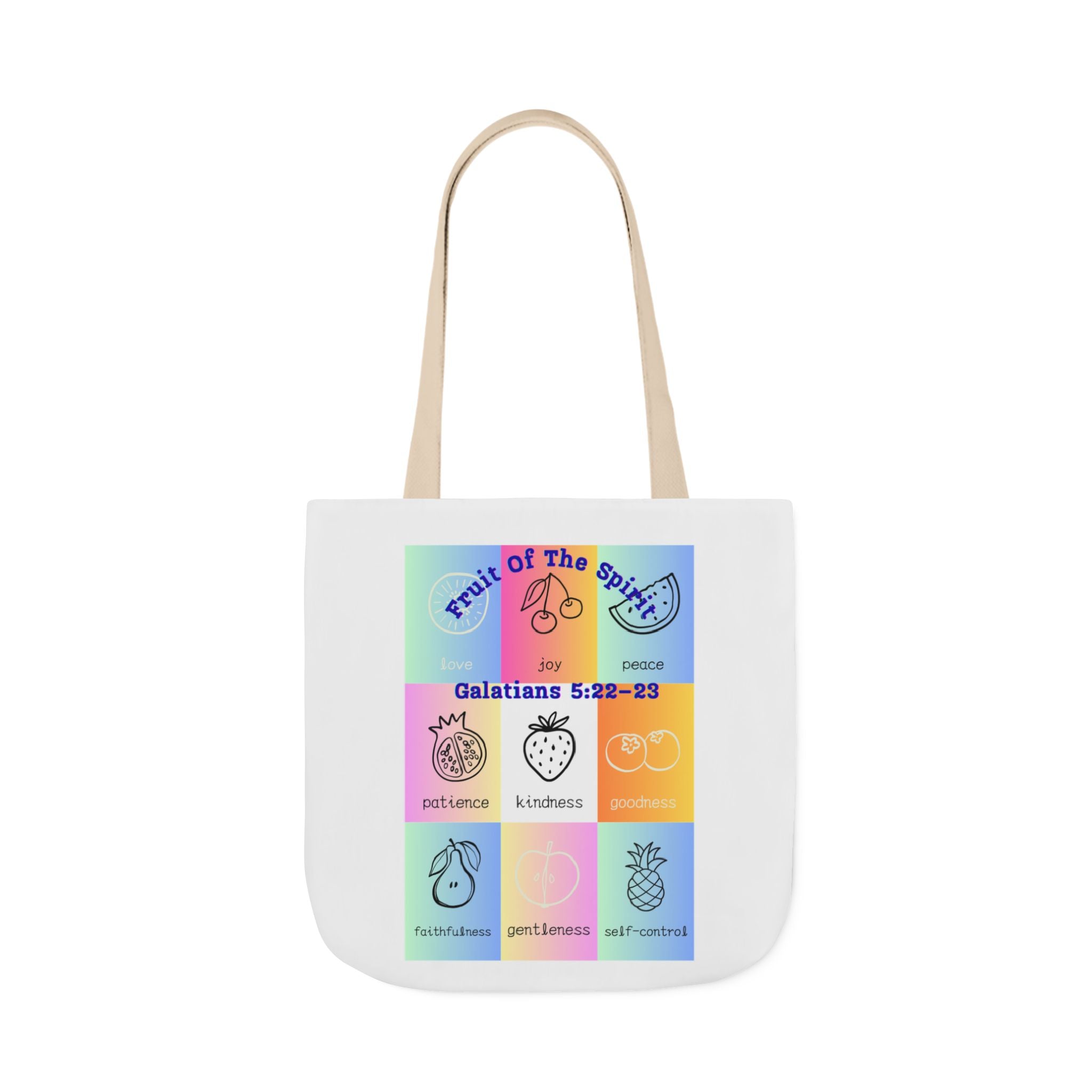 Colorful Inspirational Canvas Tote Bag with Stylish 5-Color Straps | Motivational Gift, Eco-Friendly, Grocery Bag, Teacher's Tote, Beach Bag