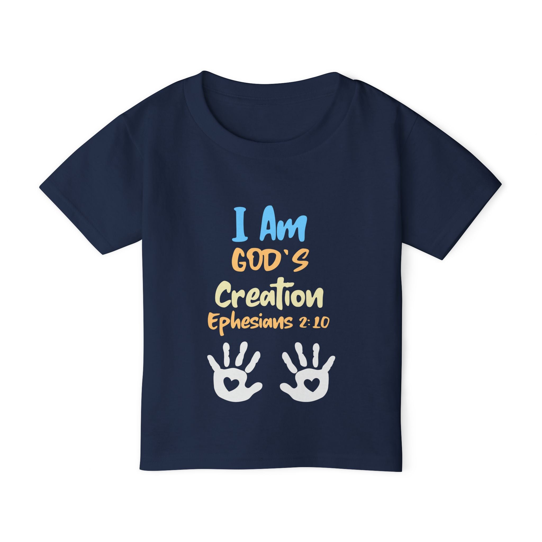 Toddler T-shirt - I am creation of God - Inspired on Bible Verse Ephesians 2:10 - Christian Faith Tee for kids