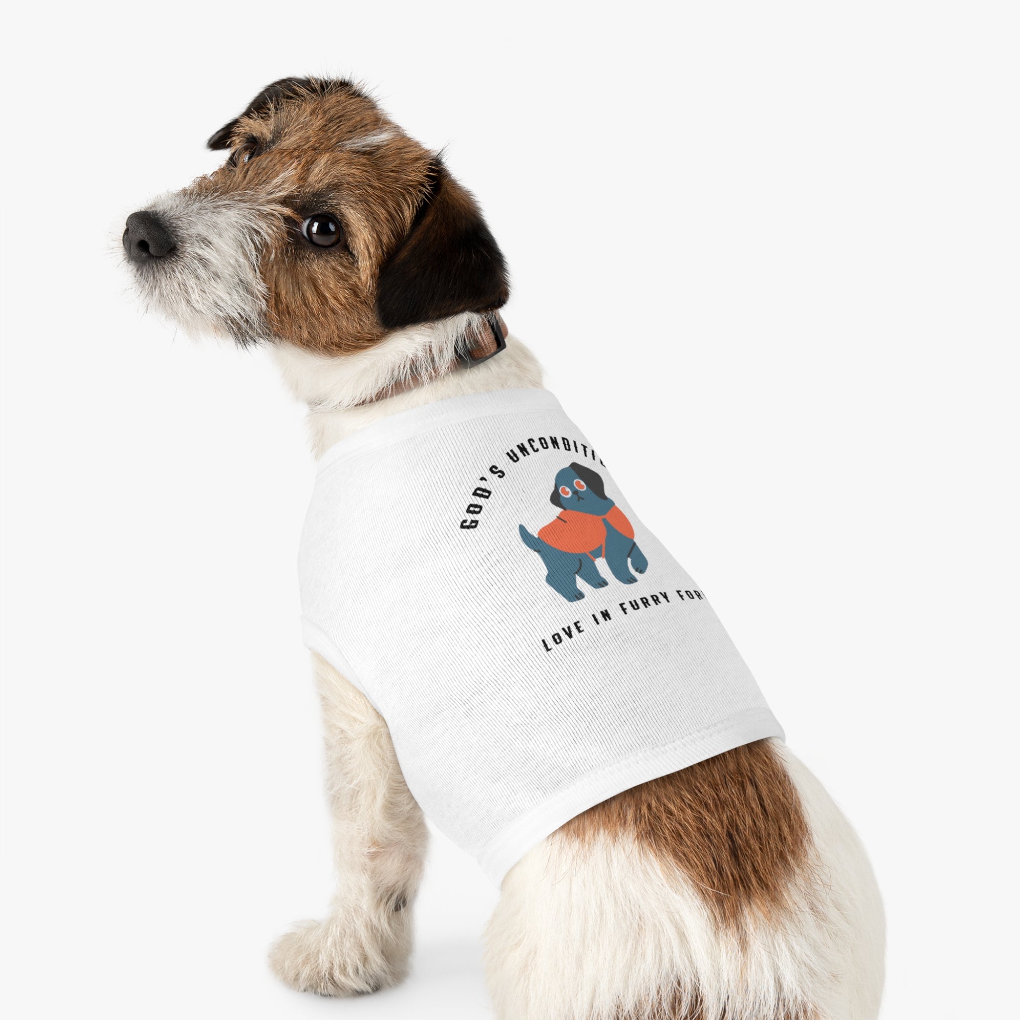 Stylish Pet Tank Top | God's Unconditional Love in Furry Form | Cute Dog Apparel for Any Occasion, Dog Lovers, Gift for Pet Owners, [Personalization Available]