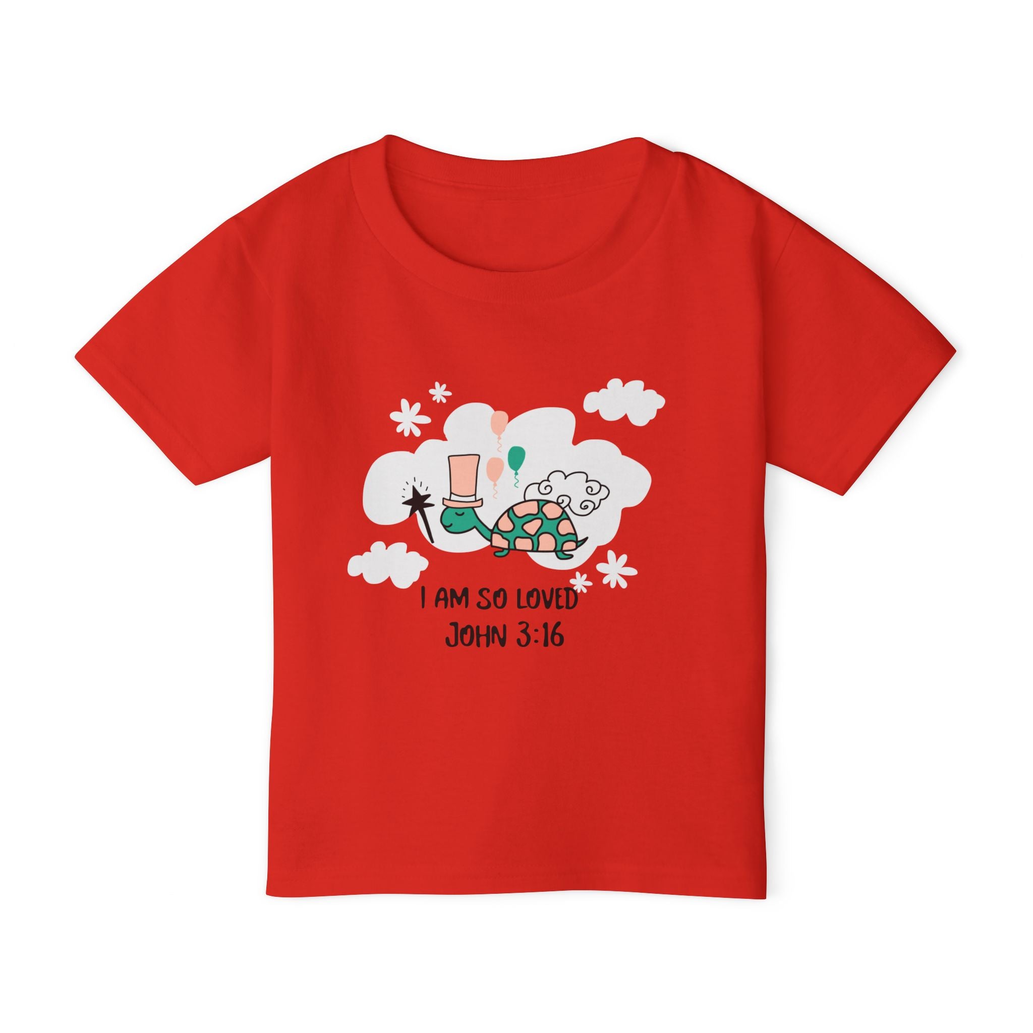 Toddler T-shirt - 'I am Loved'  John 3:16 Tee for Kids/Toddlers