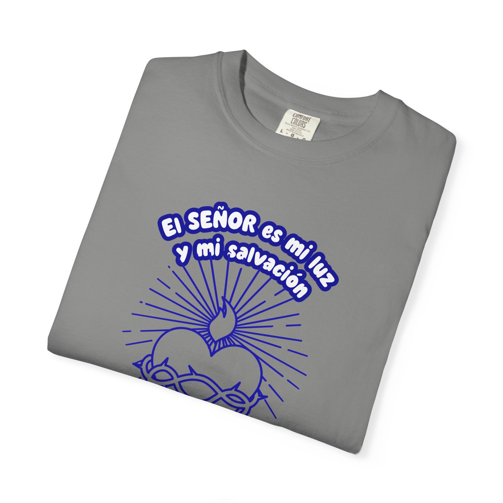 Christian Unisex Spanish Tee - Inspirado en el Salmo 27:1 " El seÑor es mi Luz y mi Salvacion. Great for gift, Birthday, Church.