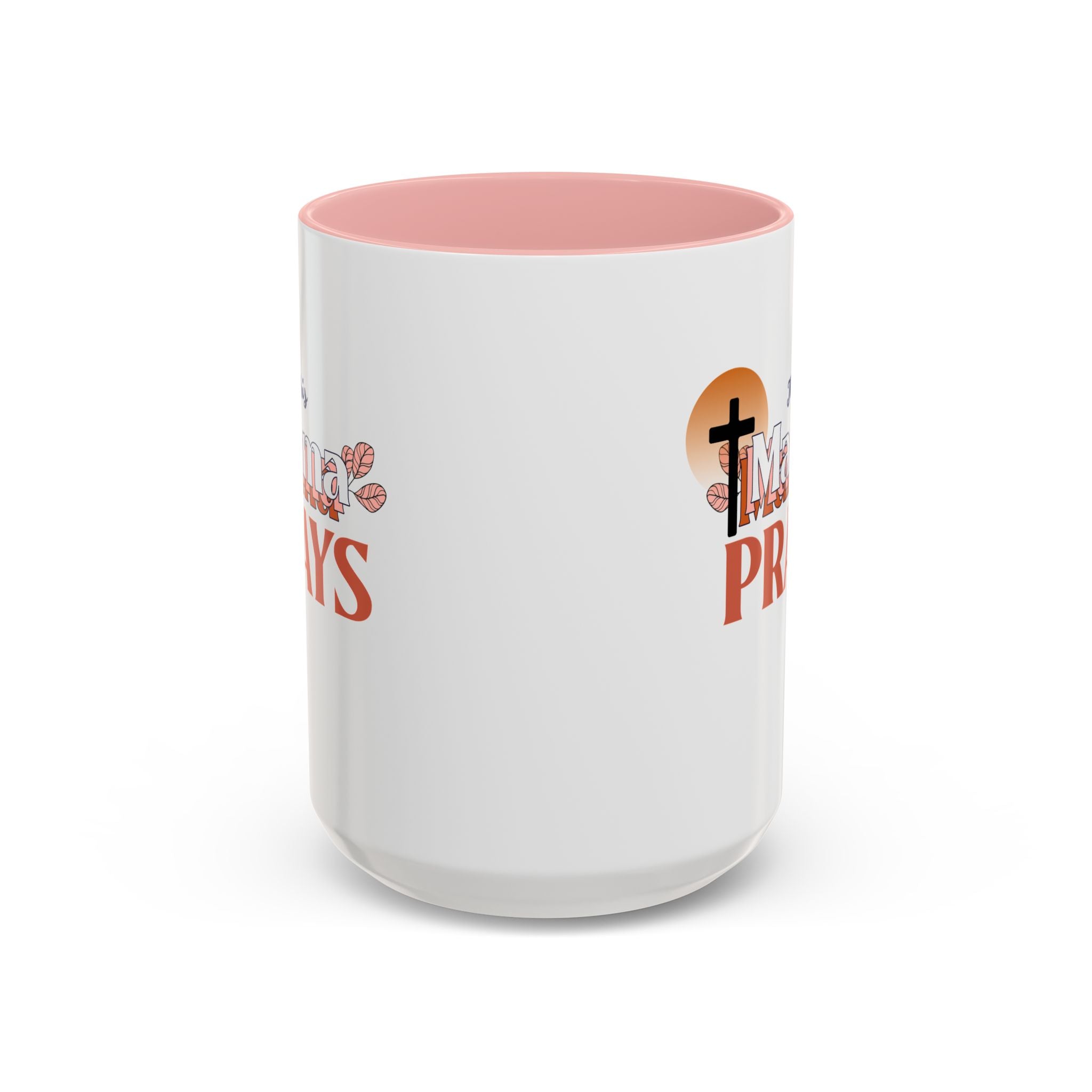 Faith-Inspired Accent Coffee Mug - Meaningful Gift for Moms, Christian Decor, Daily Inspiration, Family Gatherings, Religious Occasions