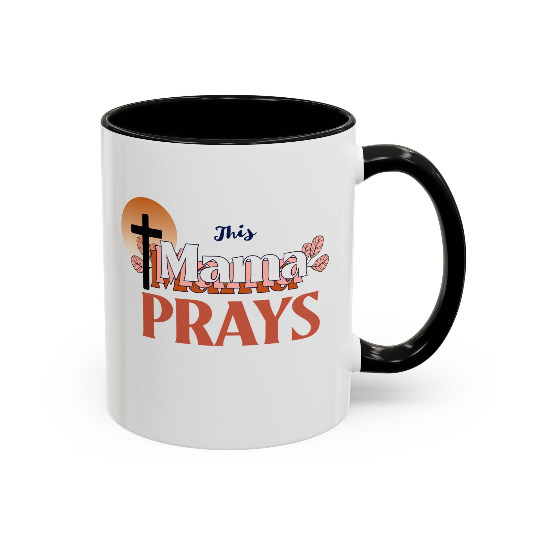 Faith-Inspired Accent Coffee Mug - Meaningful Gift for Moms, Christian Decor, Daily Inspiration, Family Gatherings, Religious Occasions