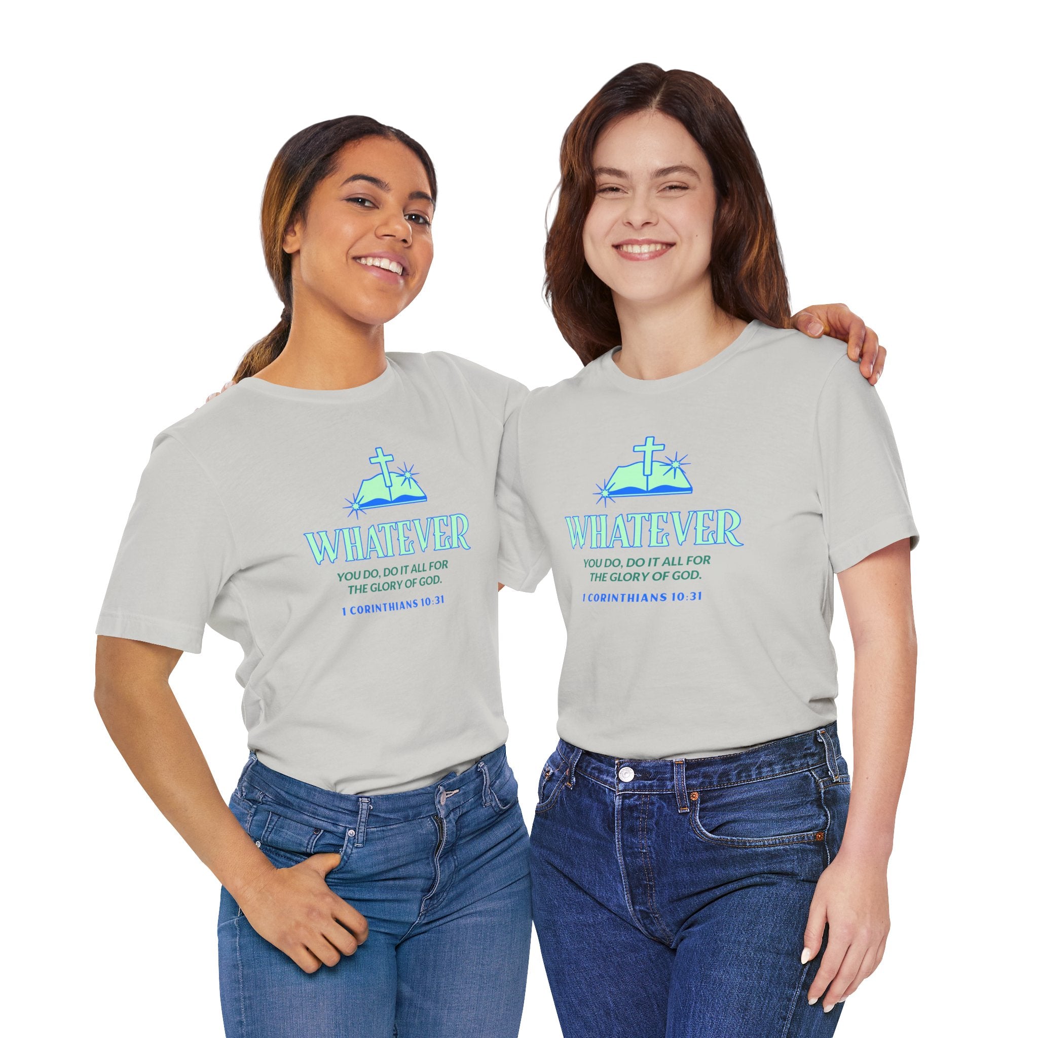 Do it for the Glory Of God. Unisex Tee unisex, Gospel Bible Verse Shirt, Family Spiritual Gift, Casual Wear, Perfect for Holidays, Family or couples, Christian Attire