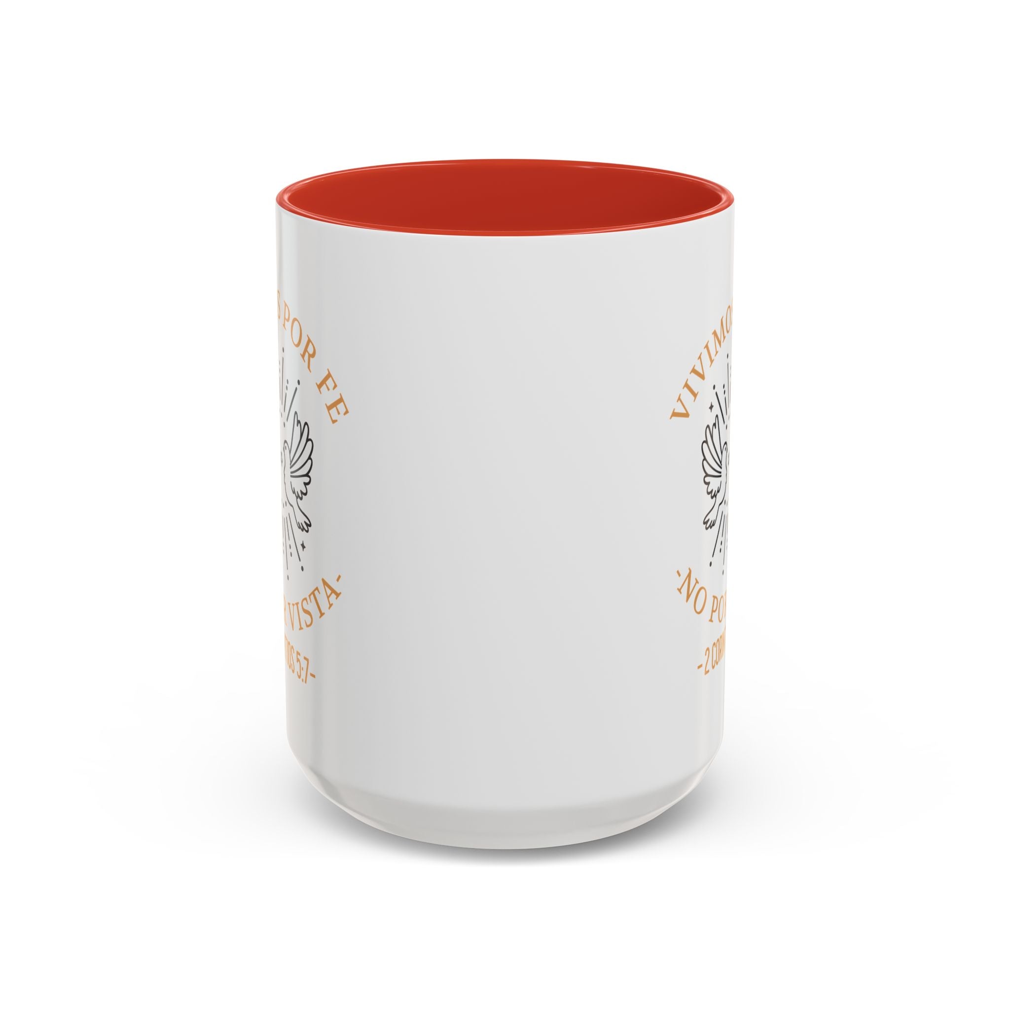Coffee Mug Cristianos -  "Vivimos por Fe no por Vista" Taza de Cafe Fe Religiosa 11oz/15oz