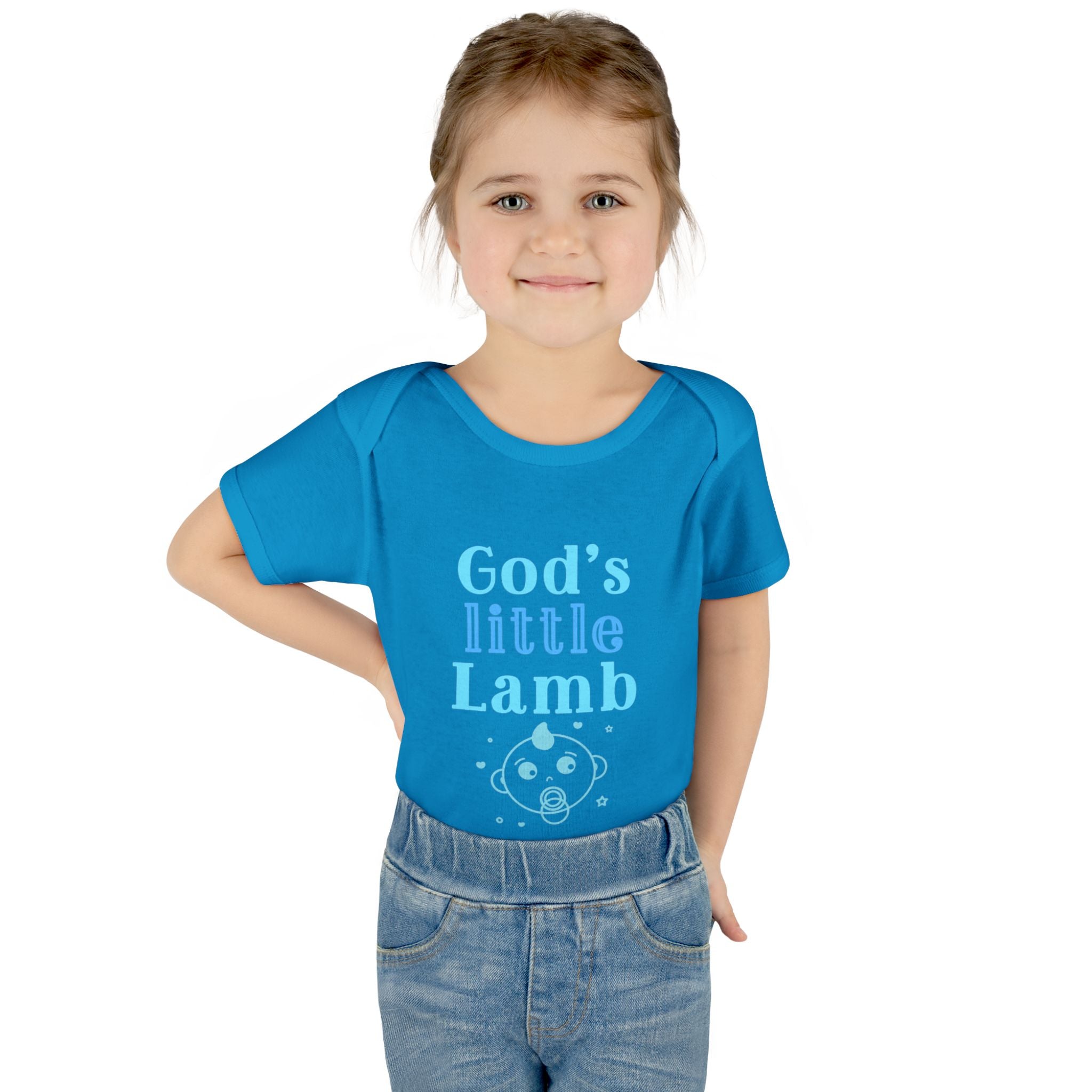 God's Little Lamb Infant Bodysuit, Cute Baby Outfit, Baby Shower Gift, Newborn Clothes, Christian Baby Apparel