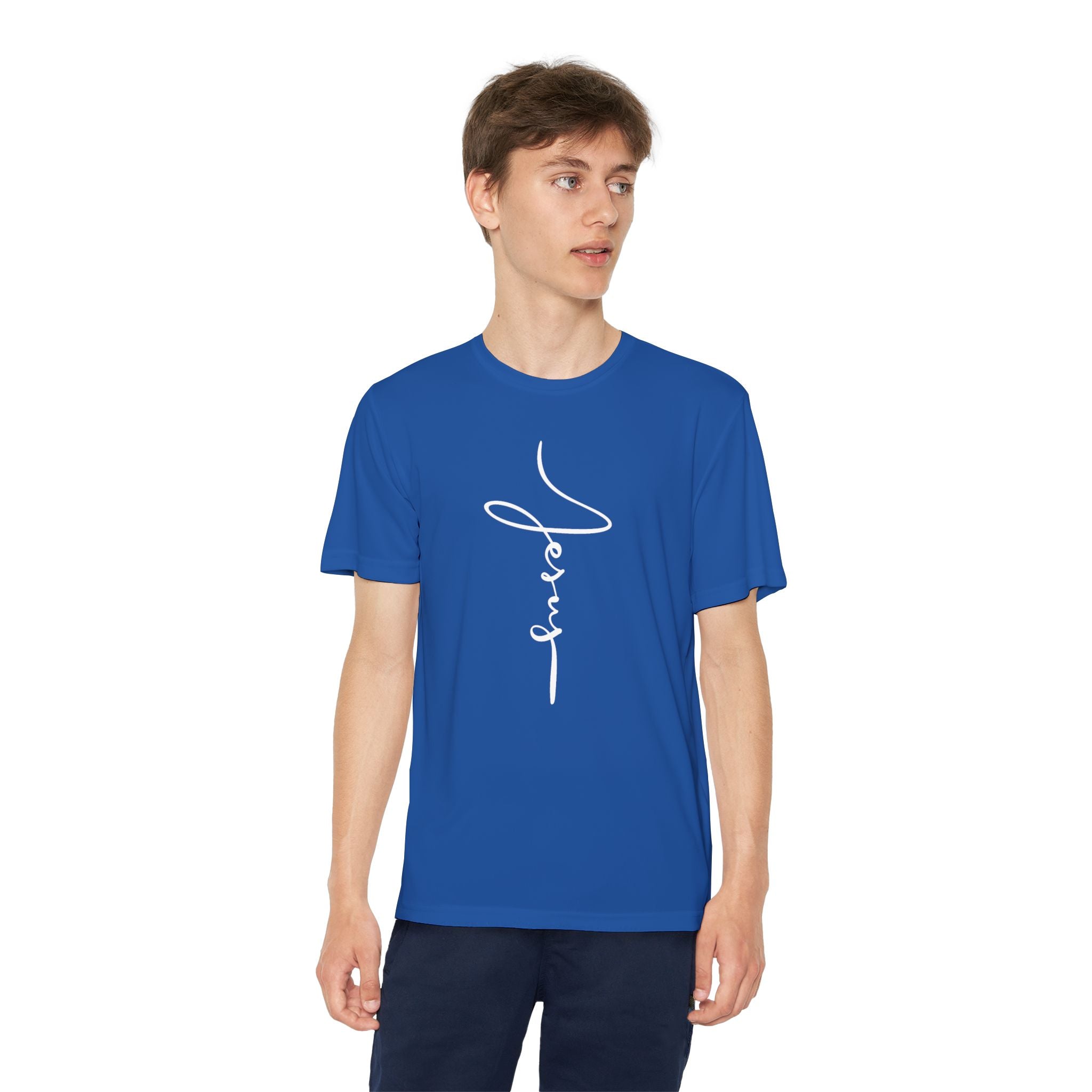Jesus Youth Girl Competitor Tee, Inspirational Youth Family T-Shirt, Motivational Sports Tee,  Gift for Young Girls, Encouragement Top
