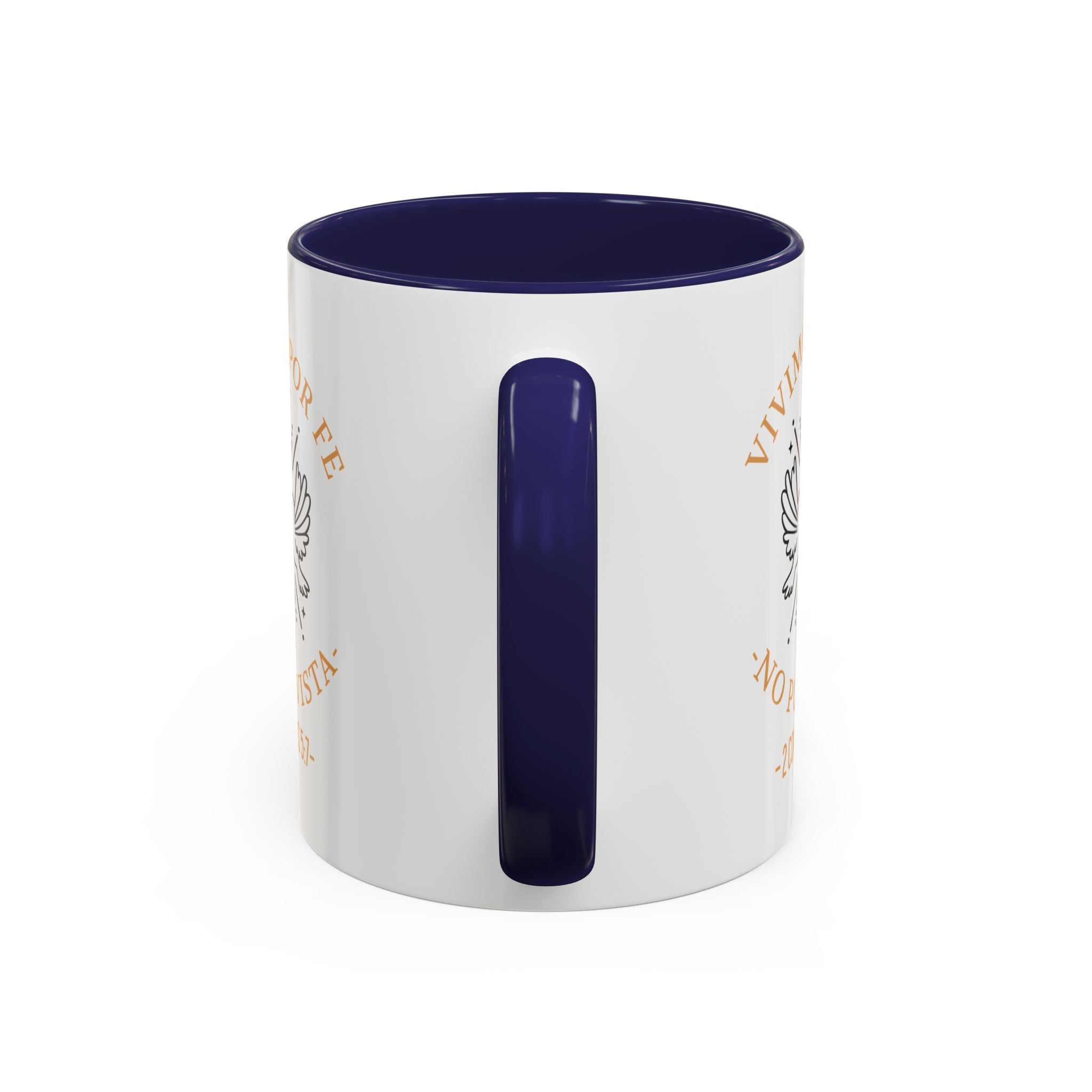Coffee Mug Cristianos -  "Vivimos por Fe no por Vista" Taza de Cafe Fe Religiosa 11oz/15oz