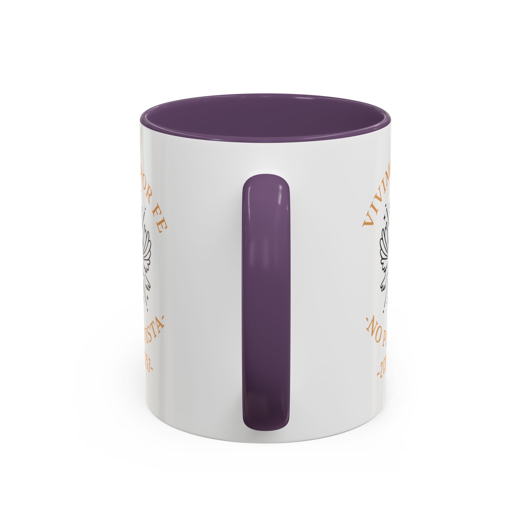 Coffee Mug Cristianos -  "Vivimos por Fe no por Vista" Taza de Cafe Fe Religiosa 11oz/15oz