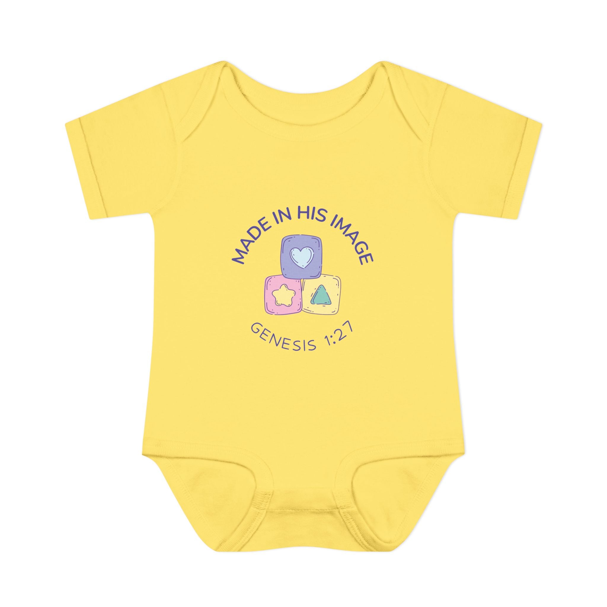Made in God's Image Infant Bodysuit, Cute Baby Outfit, Baby Shower Gift, Newborn Clothes, Christian Baby Apparel