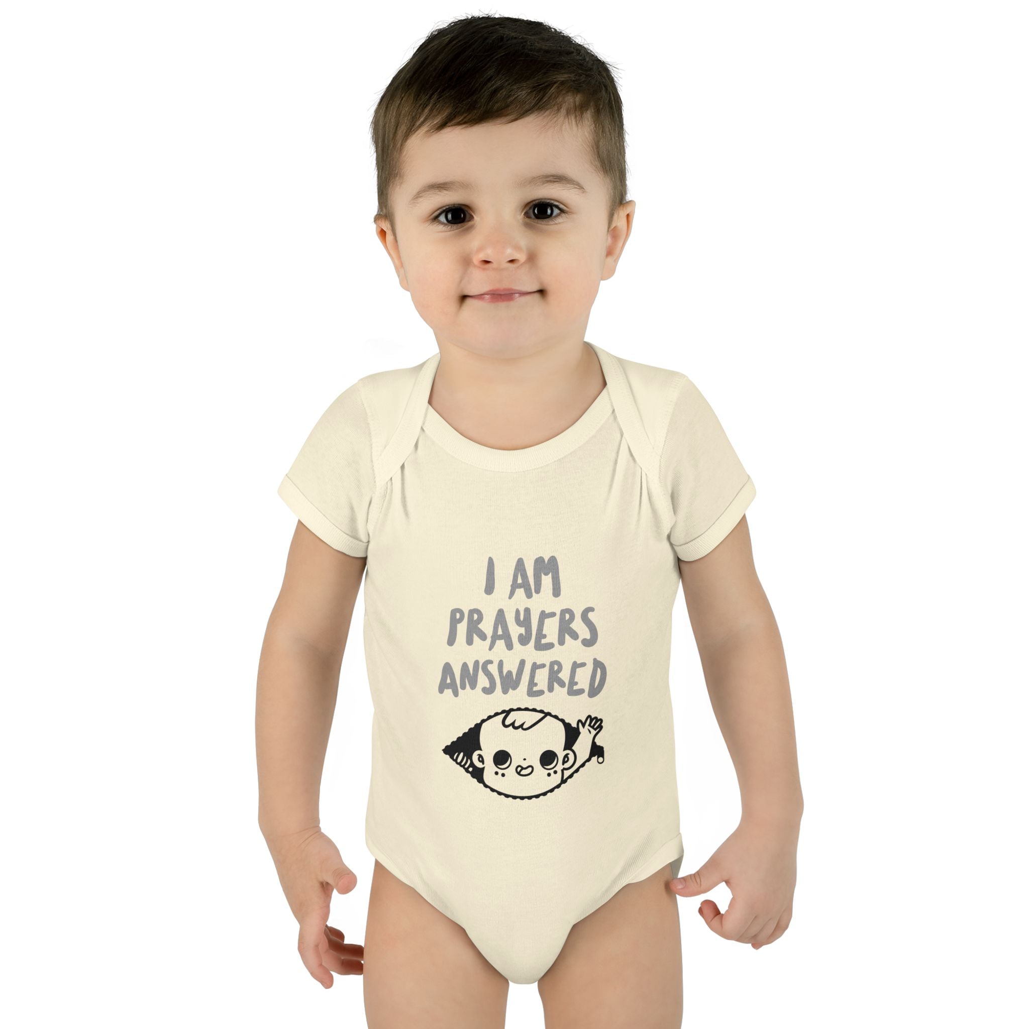 Prayers answered Infant Bodysuit, Cute Baby Outfit, Baby Shower Gift Girl or boy, Newborn Clothes, Christian Baby Apparel