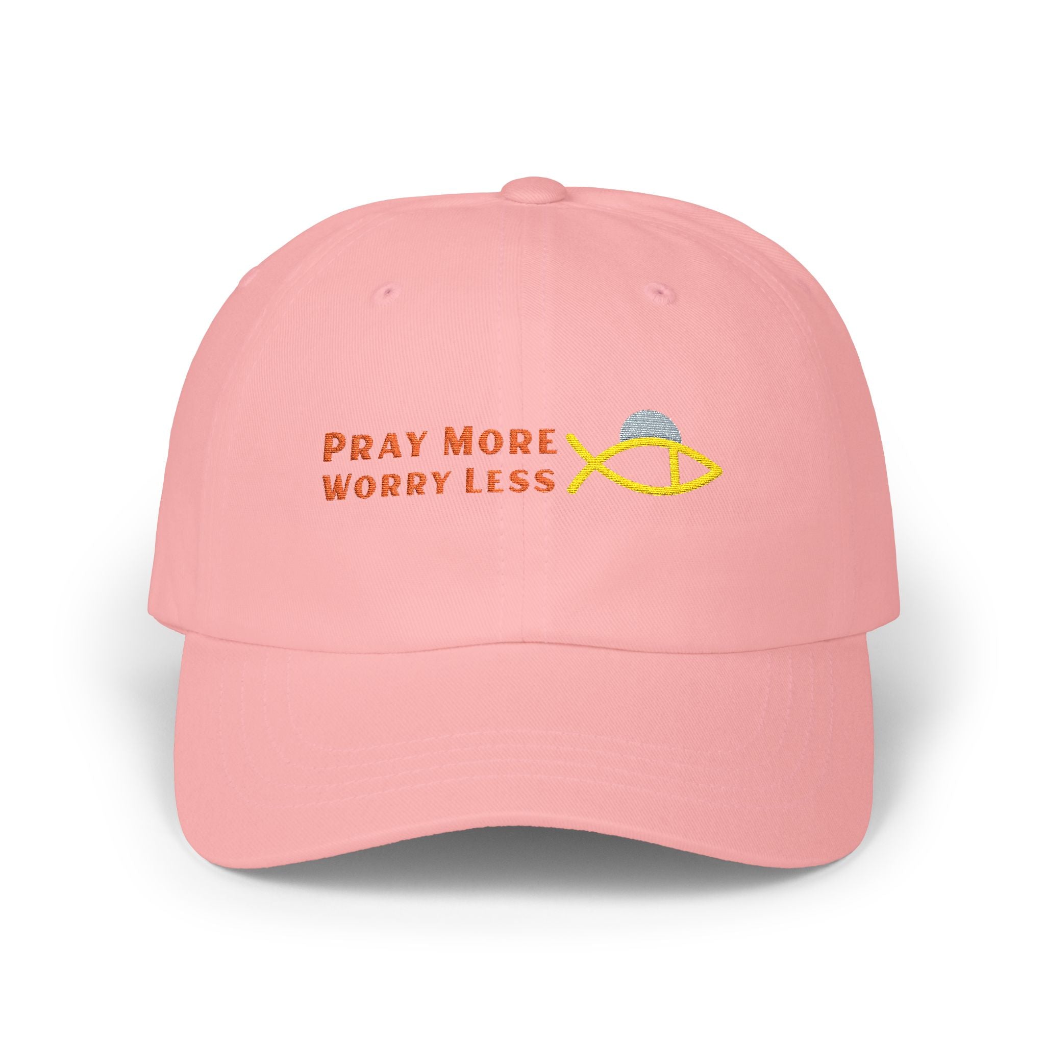 Pray More Worry Less Hat – Unisex Christian Cap – Faith-Based Everyday Headwear- Gift for Him, Father's Day Cap - Faithfully Hecho