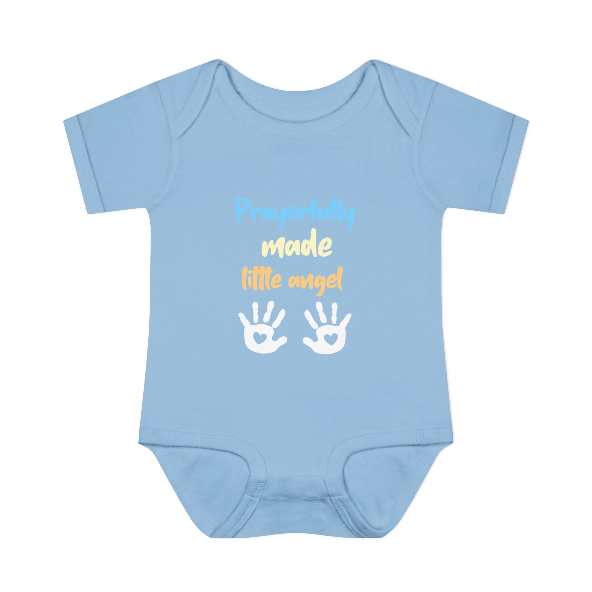 Prayerfully made Infant Bodysuit, Cute Baby Outfit, Baby Shower Gift Girl or Boy, Newborn Clothes, Christian Baby Apparel