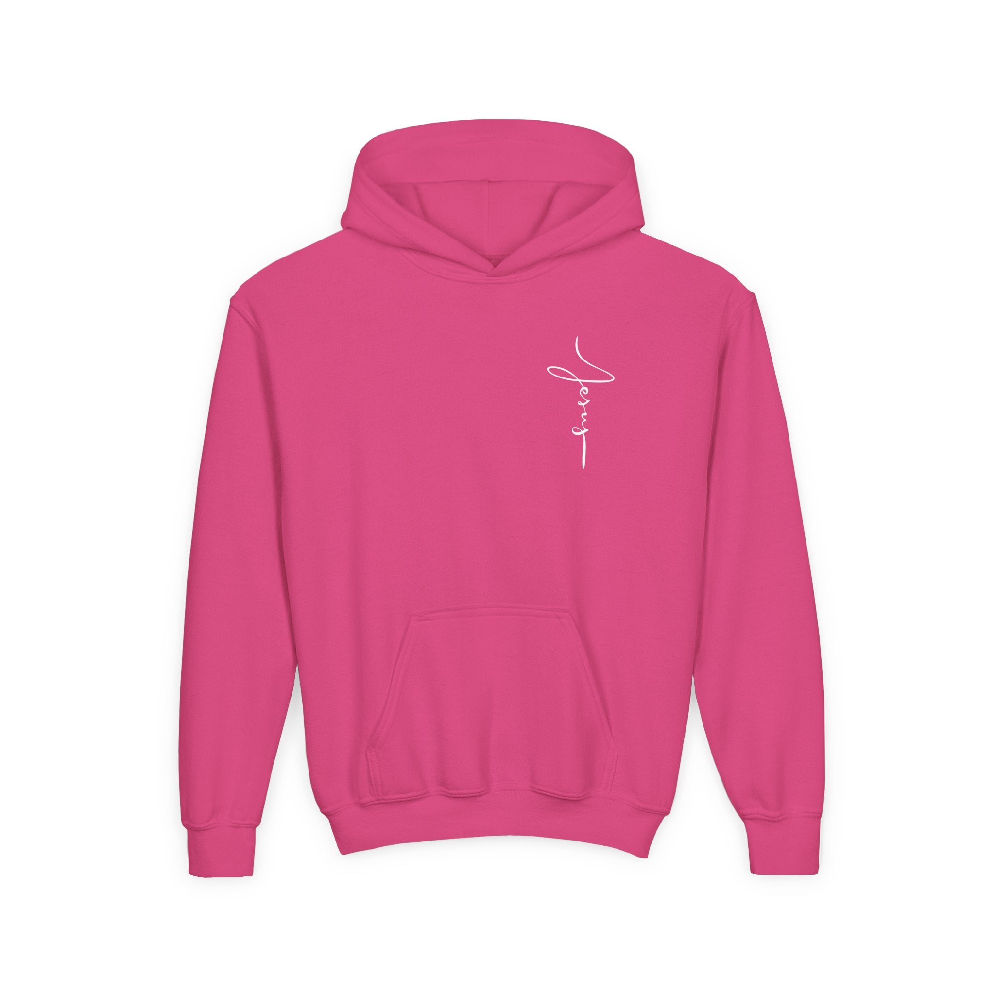 Jesus Got My Back Youth Hoodie - Heavy Blend Sweatshirt - Faith Christian values