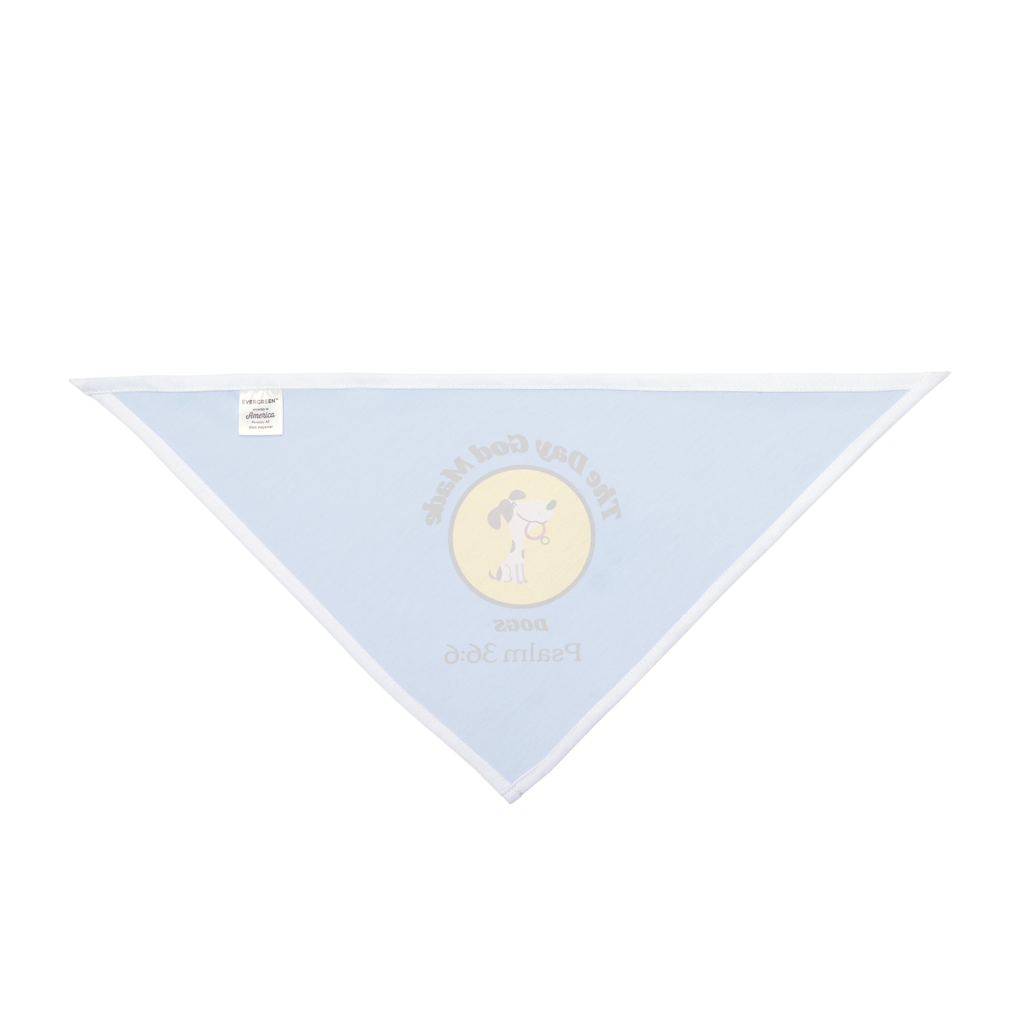 The Day God made Dogs Cute Pet Bandana - Dog Accessory, Dog Lover Gift, Faith inspired Outdoor Adventure Gear, Pet Fashion, Birthday Celebration