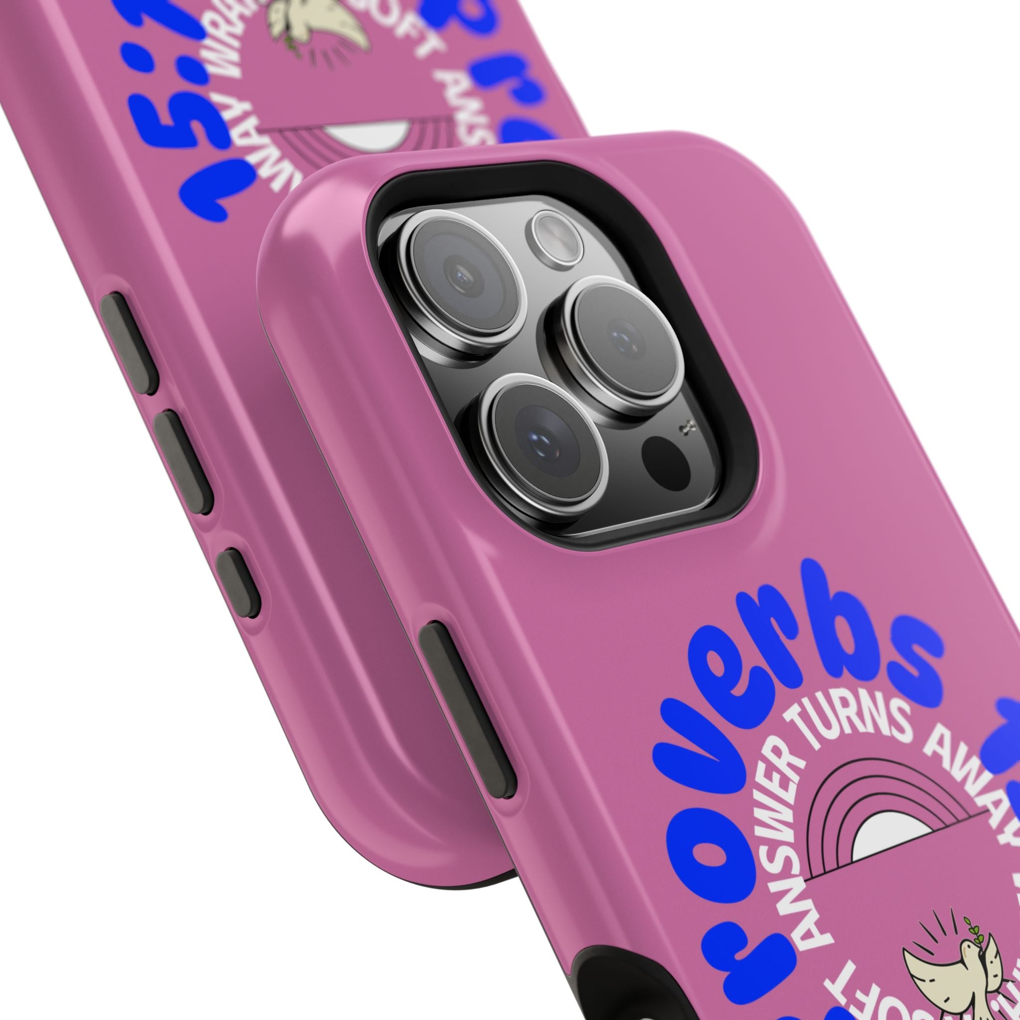 Christian iPhone Case – Proverbs 15:1 “A Soft Answer Turns Away Wrath” Bible Verse | Christian Gift for Women & Men | Protective Spiritual iPhone Case