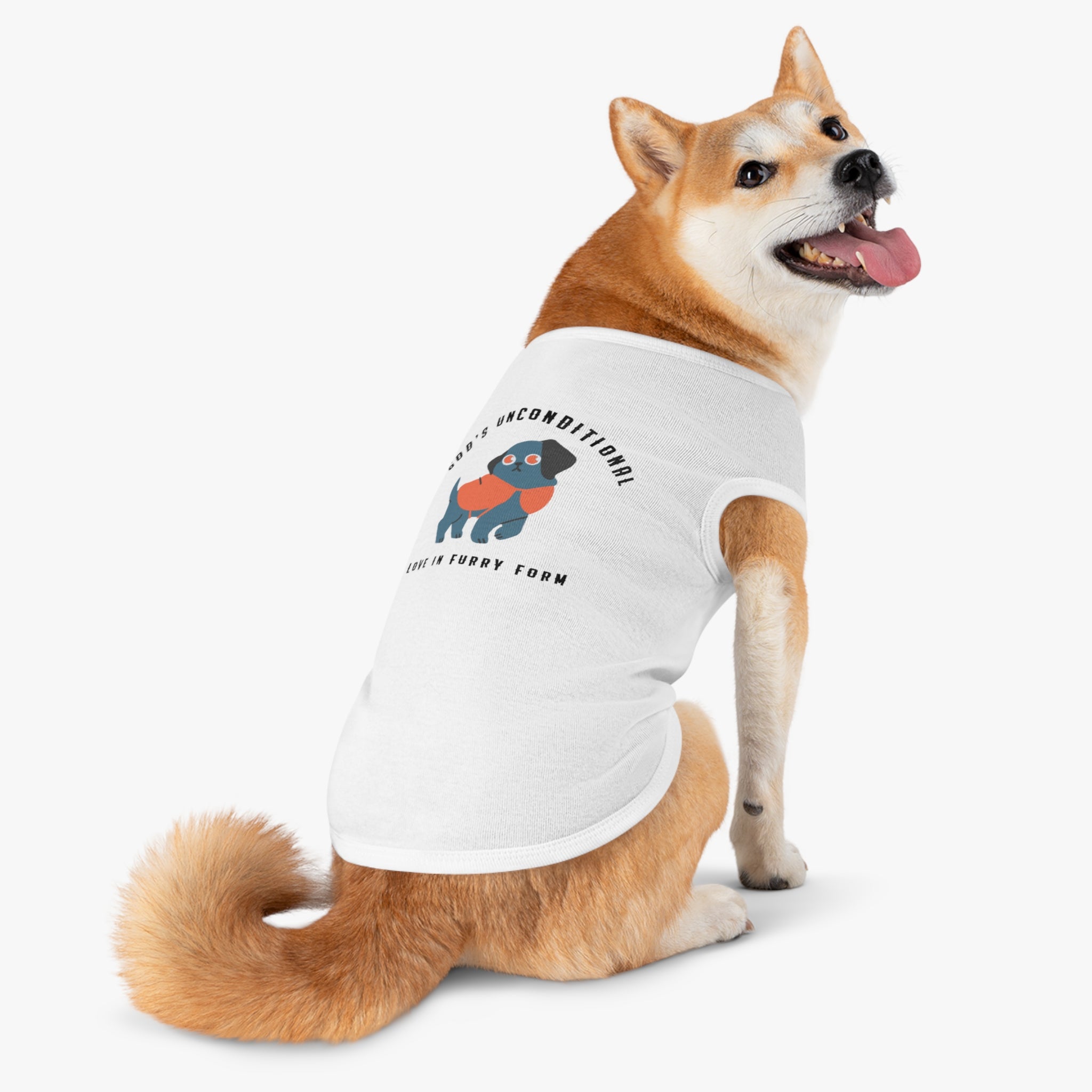 Stylish Pet Tank Top | God's Unconditional Love in Furry Form | Cute Dog Apparel for Any Occasion, Dog Lovers, Gift for Pet Owners, [Personalization Available]