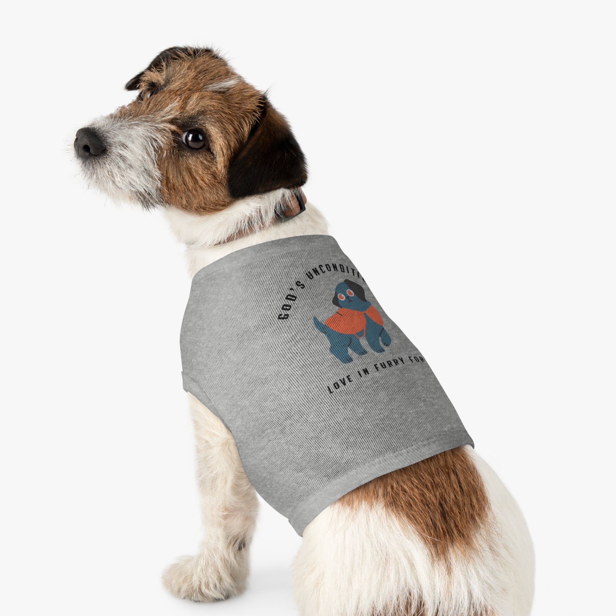 Stylish Pet Tank Top | God's Unconditional Love in Furry Form | Cute Dog Apparel for Any Occasion, Dog Lovers, Gift for Pet Owners, [Personalization Available]
