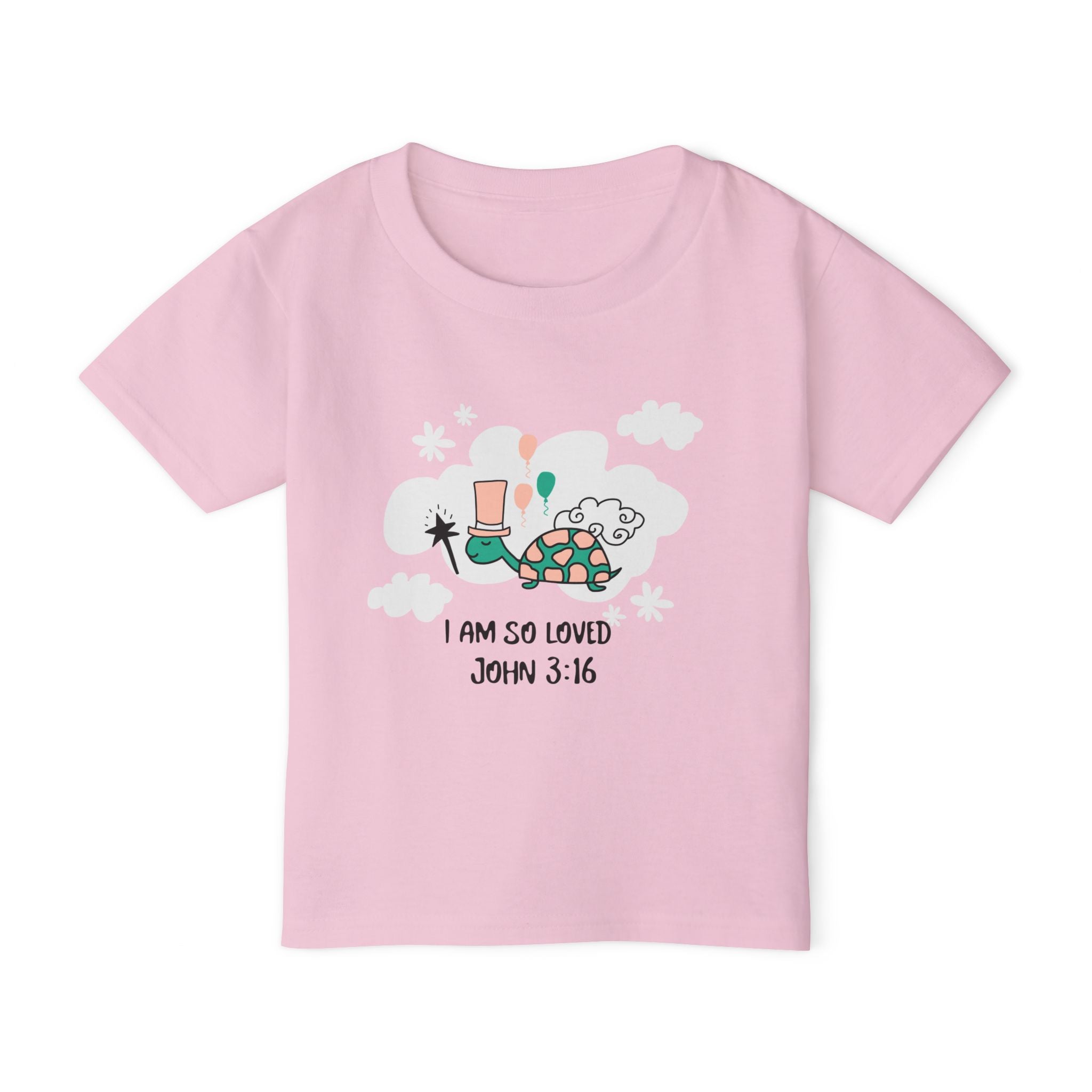 Toddler T-shirt - 'I am Loved'  John 3:16 Tee for Kids/Toddlers