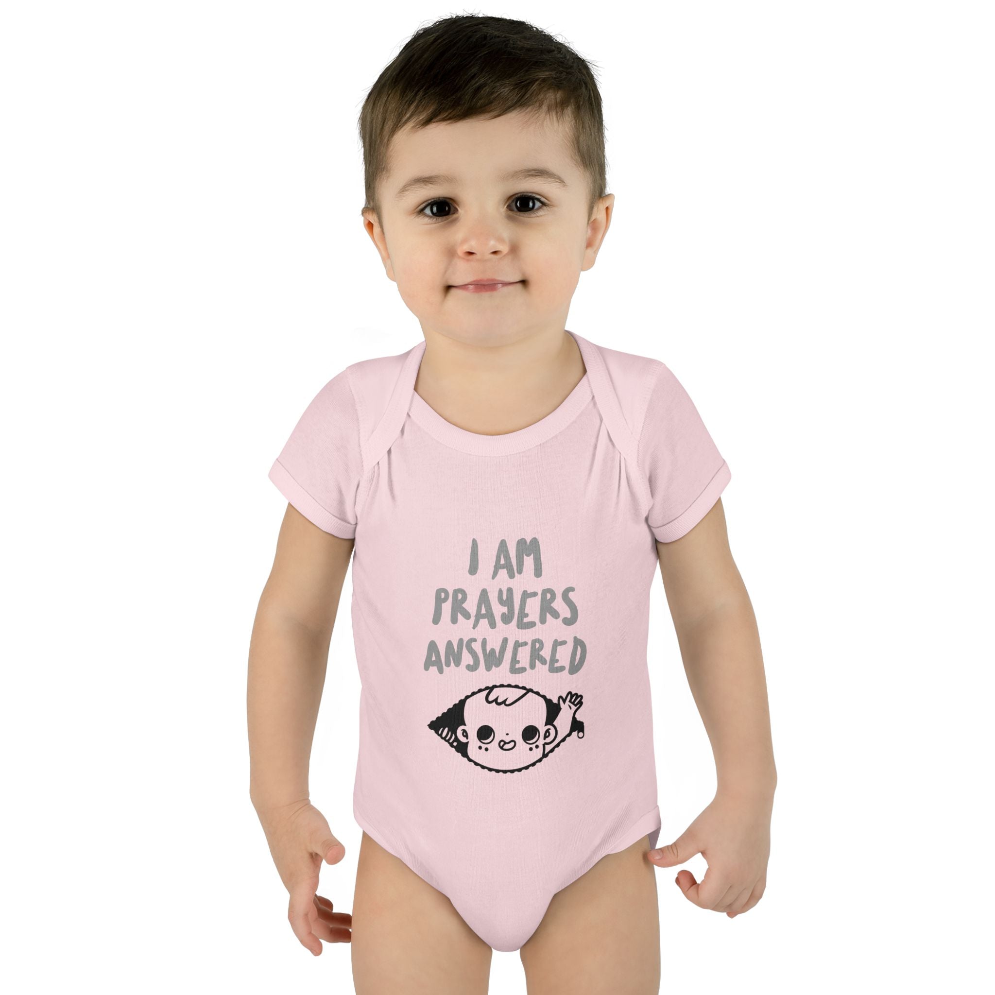 Prayers answered Infant Bodysuit, Cute Baby Outfit, Baby Shower Gift Girl or boy, Newborn Clothes, Christian Baby Apparel