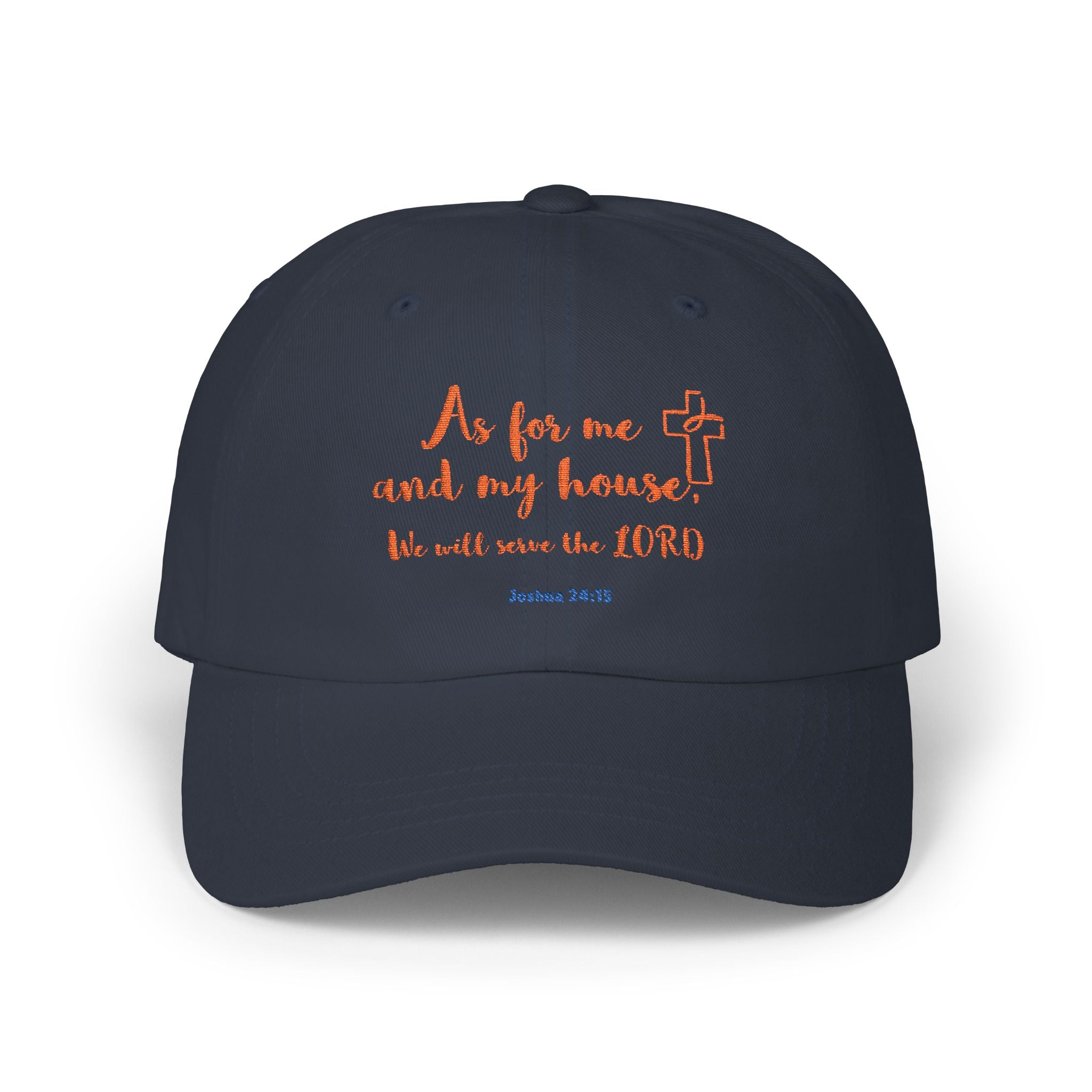 As for Me and My House Cap, Classic Dad Cap with Scripture, Christian Faith Accessories, Gift for Him, Father's Day Cap