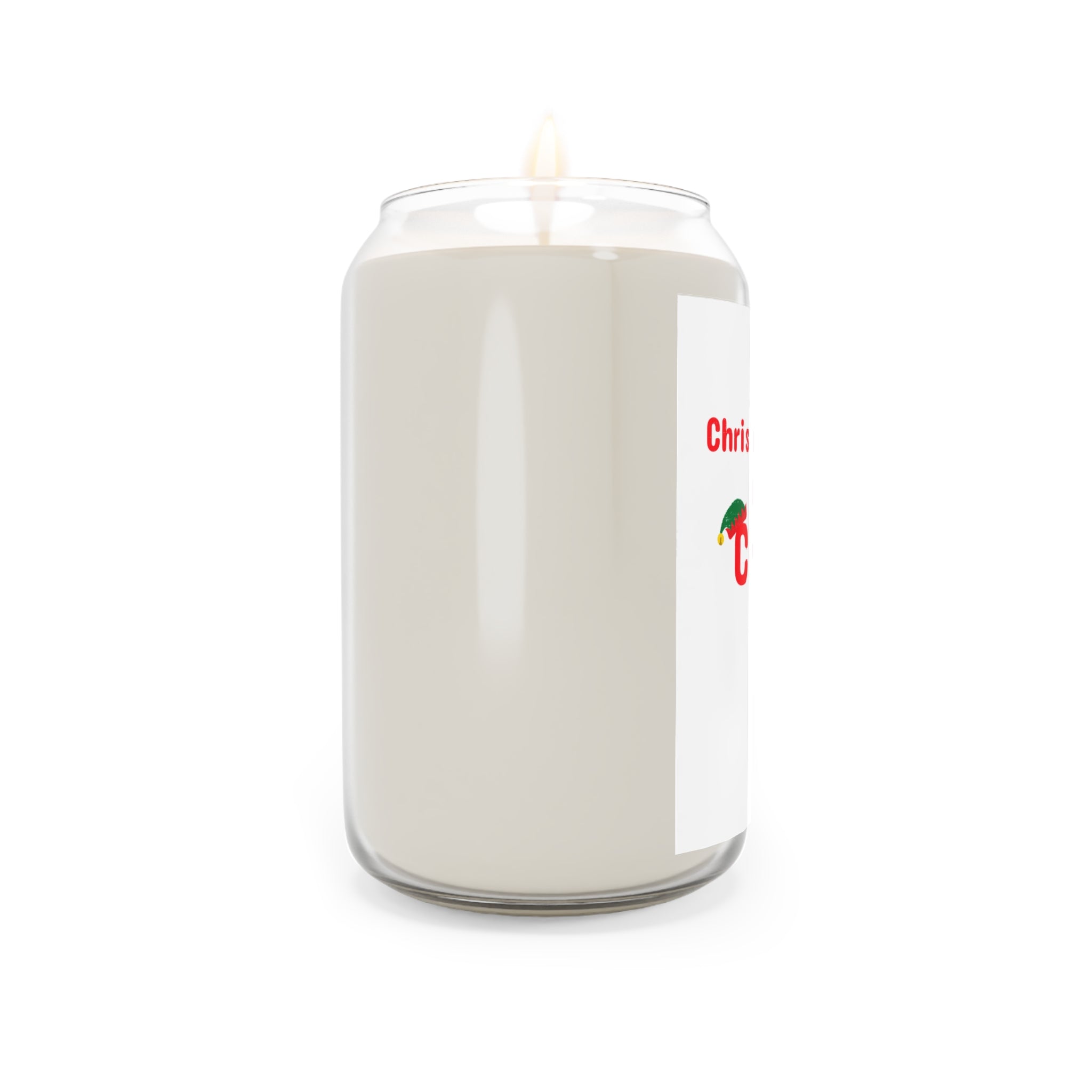 Personalized “Christmas Begins with Christ” Candle | Add Family Name – Faith-Inspired Holiday Décor & Religious Gift