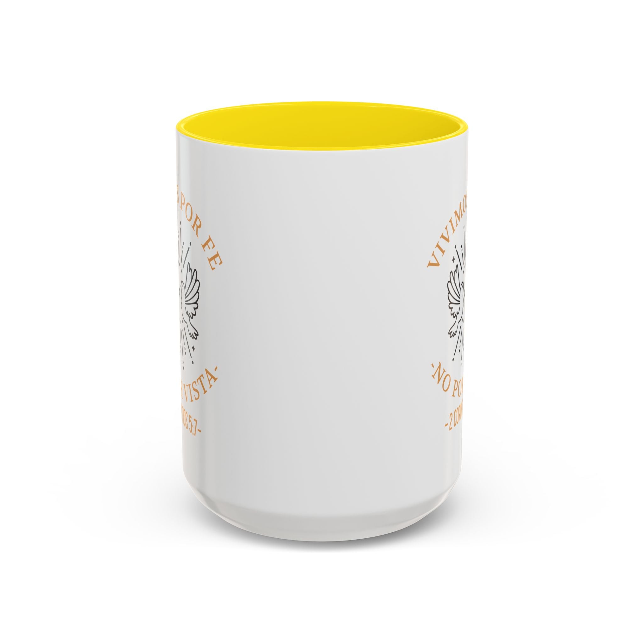 Coffee Mug Cristianos -  "Vivimos por Fe no por Vista" Taza de Cafe Fe Religiosa 11oz/15oz