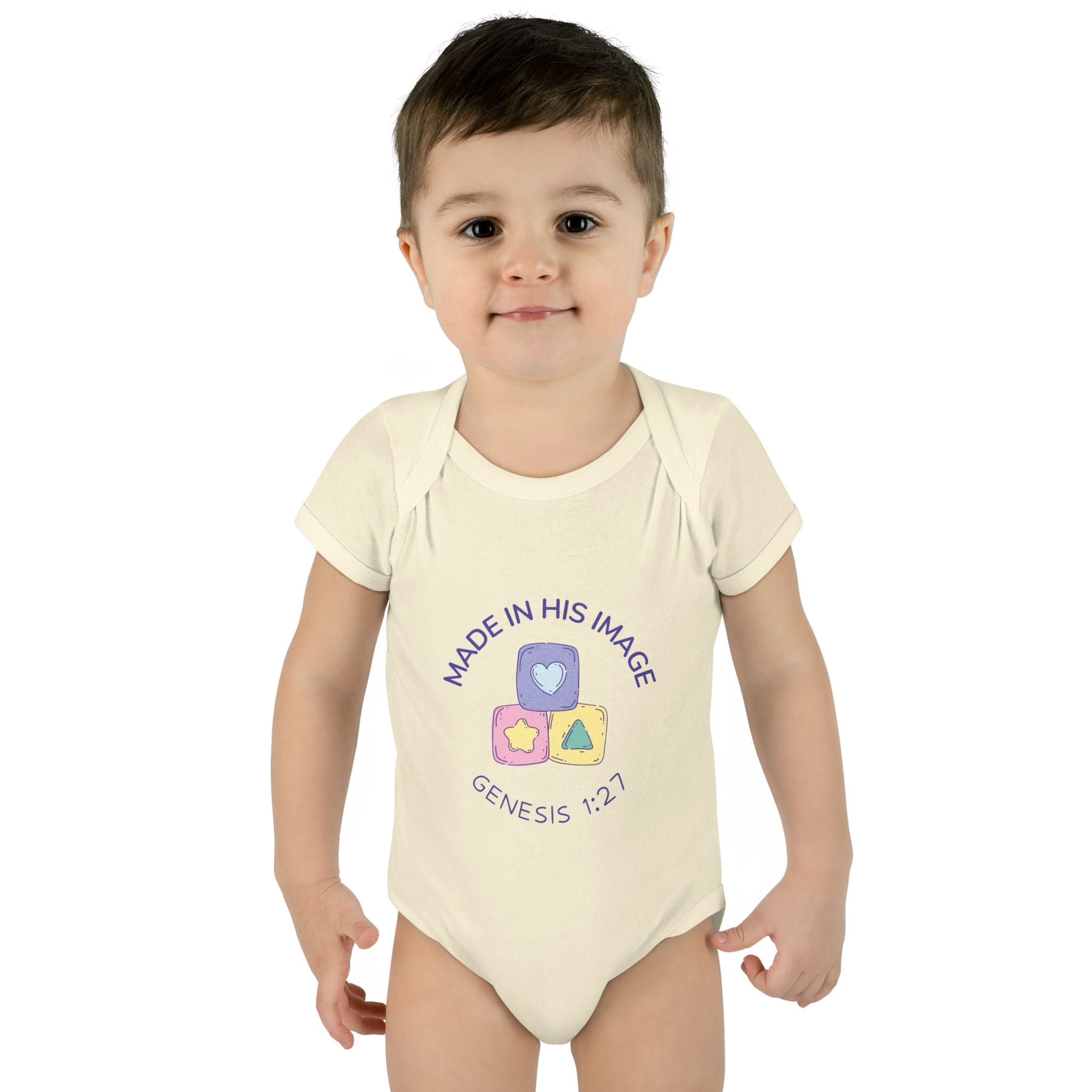 Made in God's Image Infant Bodysuit, Cute Baby Outfit, Baby Shower Gift, Newborn Clothes, Christian Baby Apparel