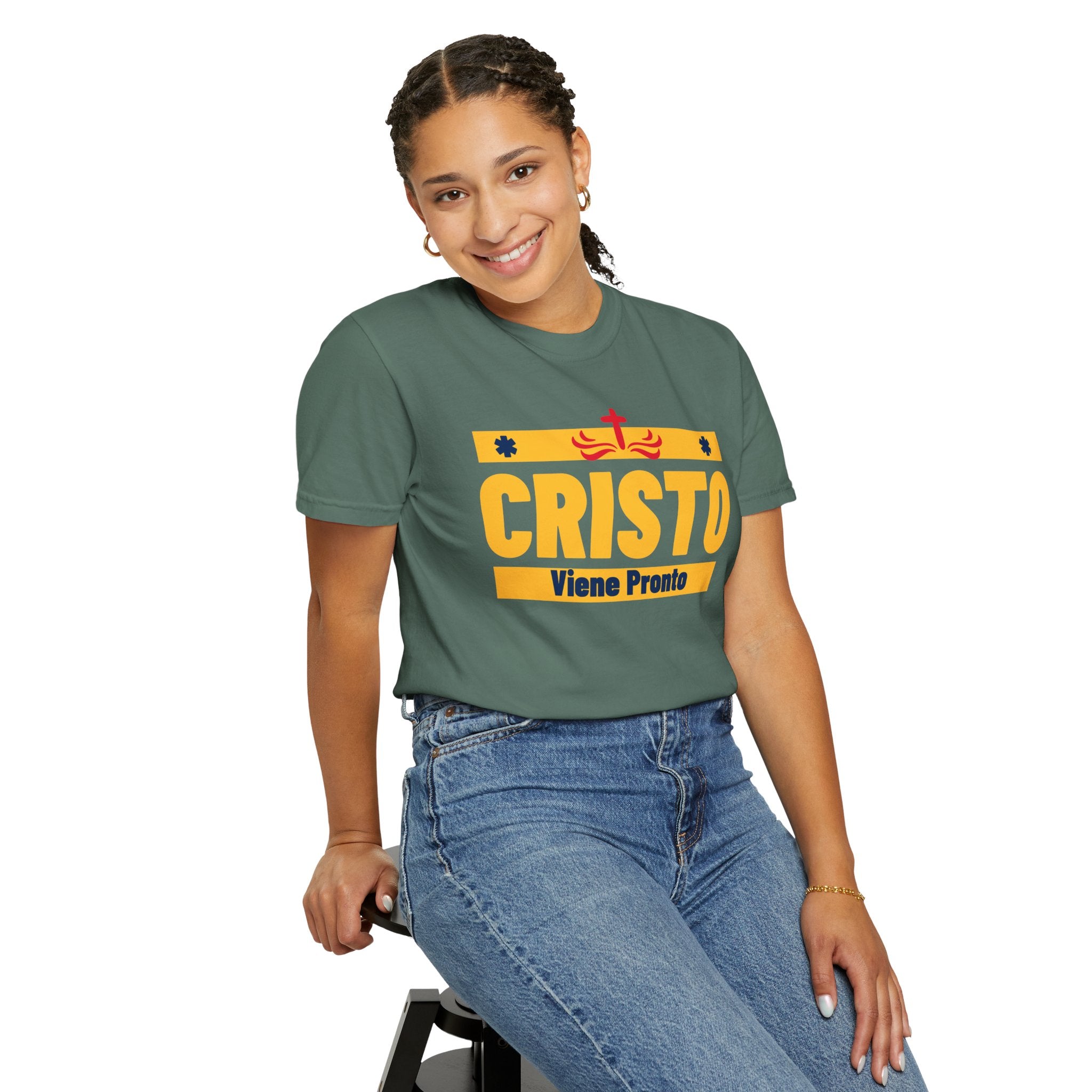 Cristo Viene Pronto Español Faith-Unisex Tee unisex, Family Spiritual Gift, Casual Wear, Perfect for couples or Family Para Hombre y Mujer, Christian Attire
