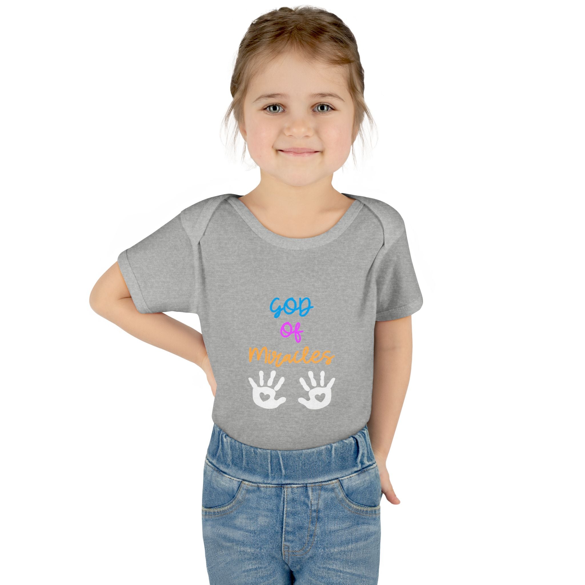 God of Miracles Infant Bodysuit, Cute Baby Outfit, Baby Shower Gift Girl or boy, Newborn Clothes, Christian Baby Apparel
