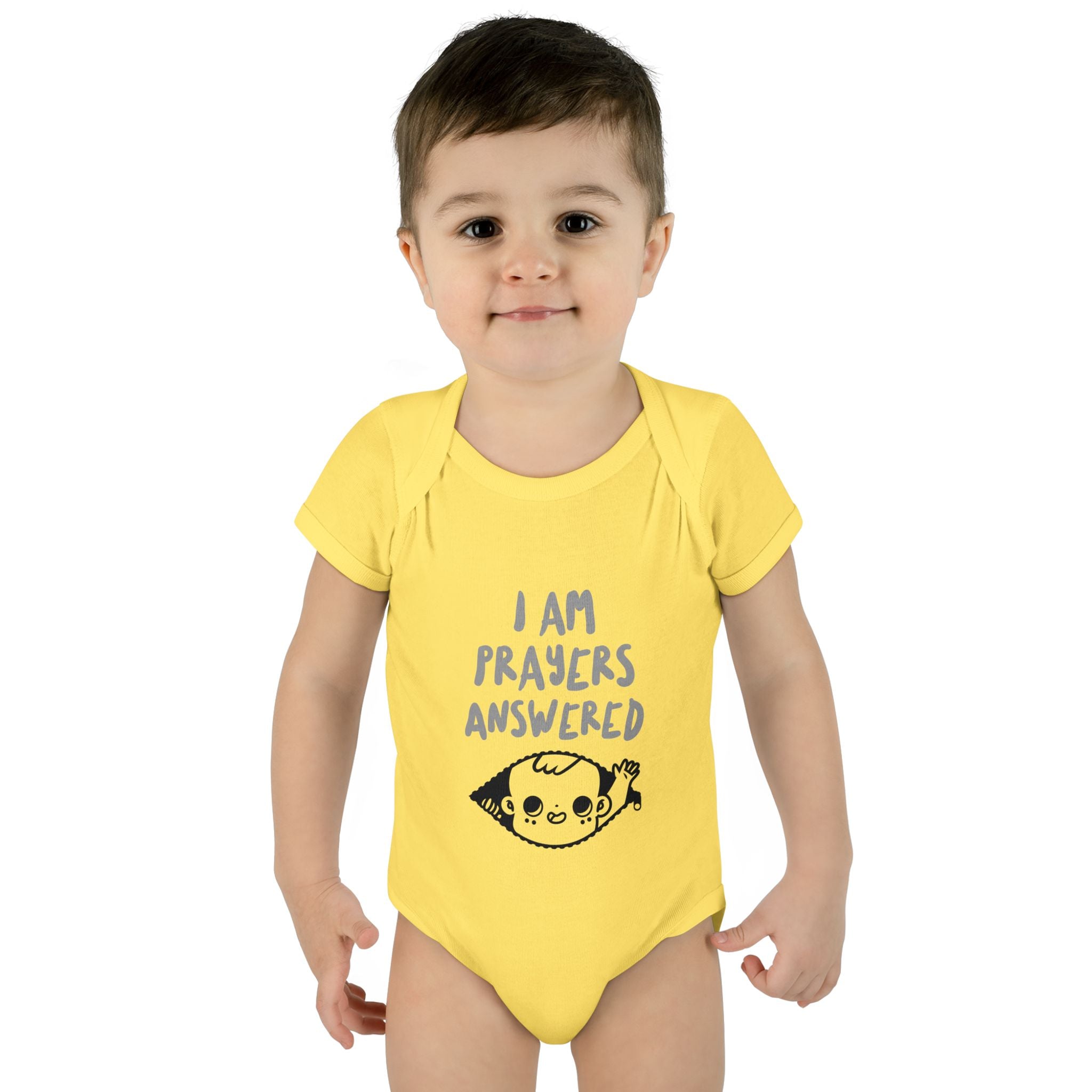 Prayers answered Infant Bodysuit, Cute Baby Outfit, Baby Shower Gift Girl or boy, Newborn Clothes, Christian Baby Apparel