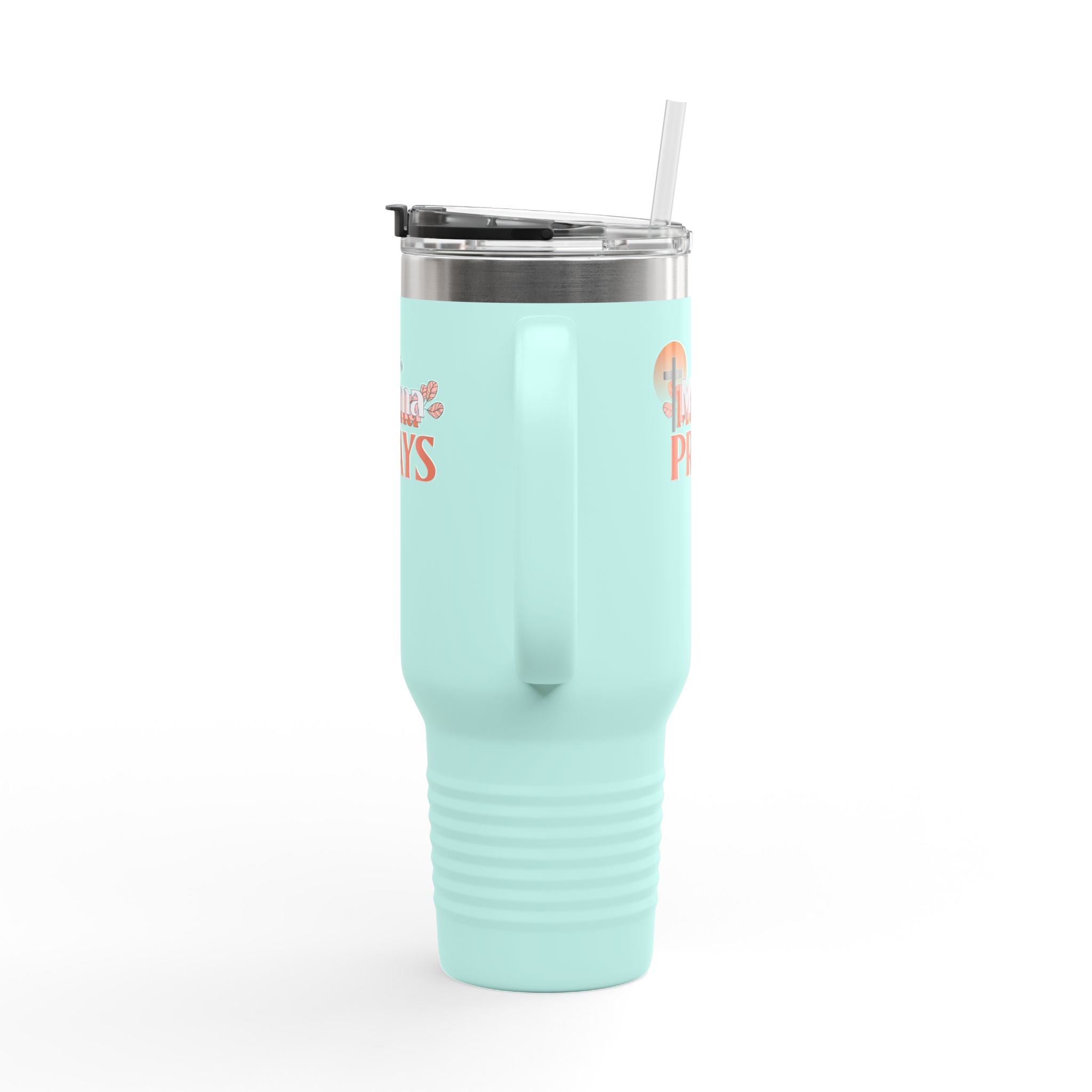 Personalized Insulated Travel Mug God's Work, Motivational Drinkware, 40oz Tumbler for Teens, Church Gifts, Birthdays, Graduation.