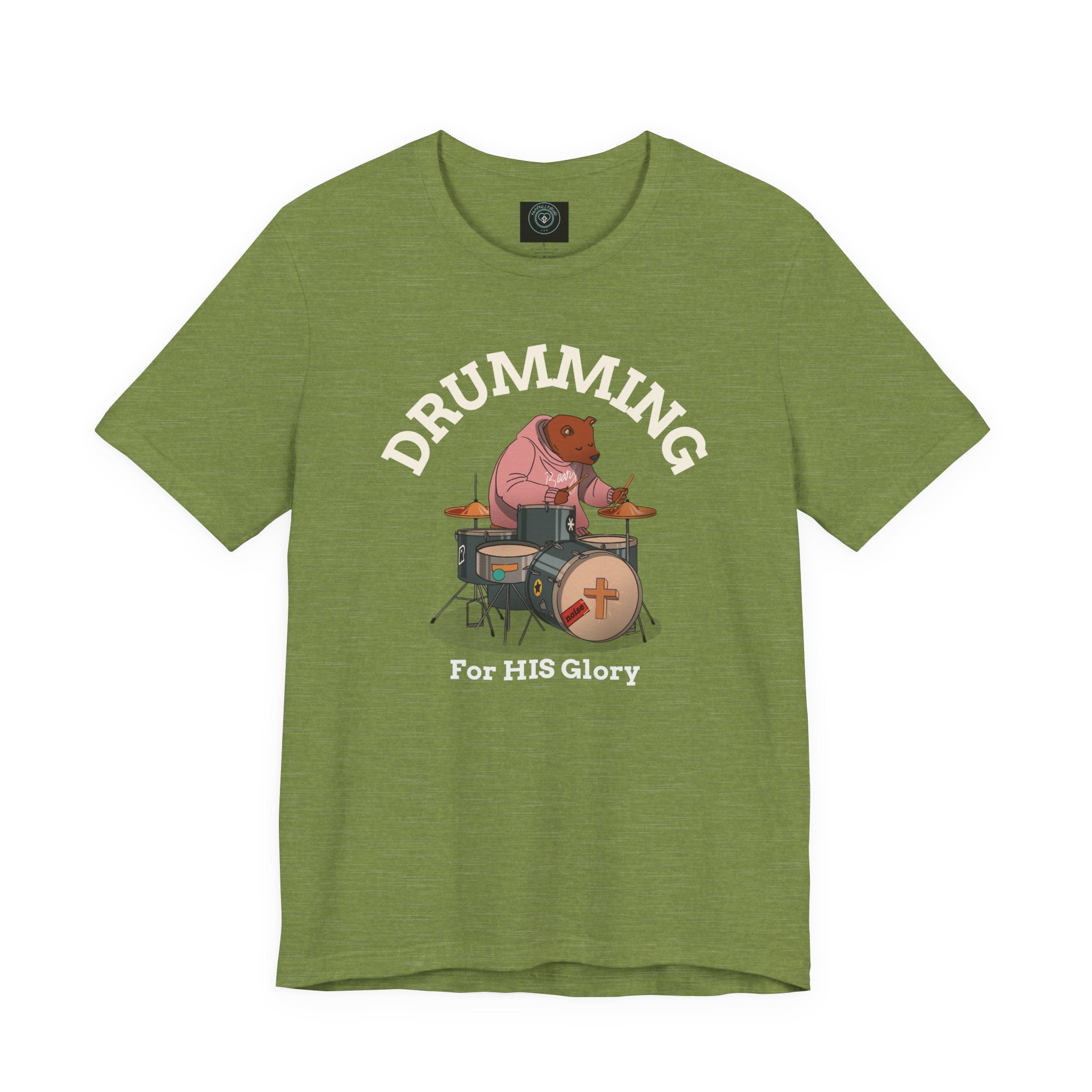 Drum players Faith-Unisex Tee unisex, drums music, church and worship Spiritual Gift, Casual Wear, perfect for musician Christian Attire