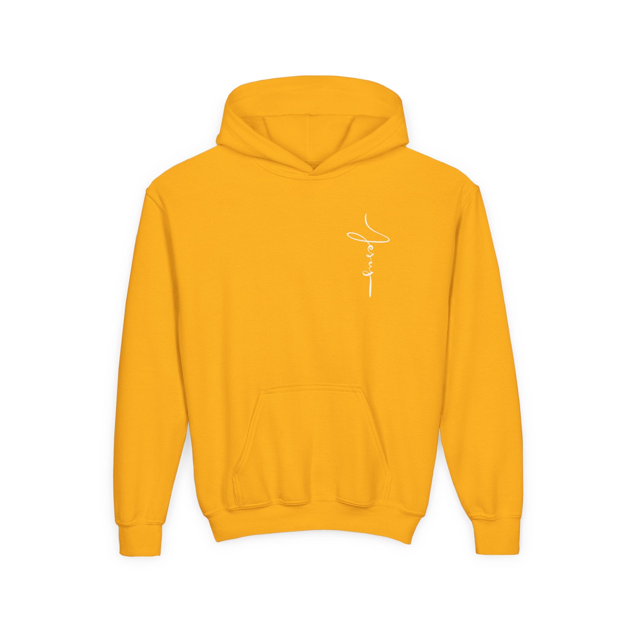 Jesus Got My Back Youth Hoodie - Heavy Blend Sweatshirt - Faith Christian values