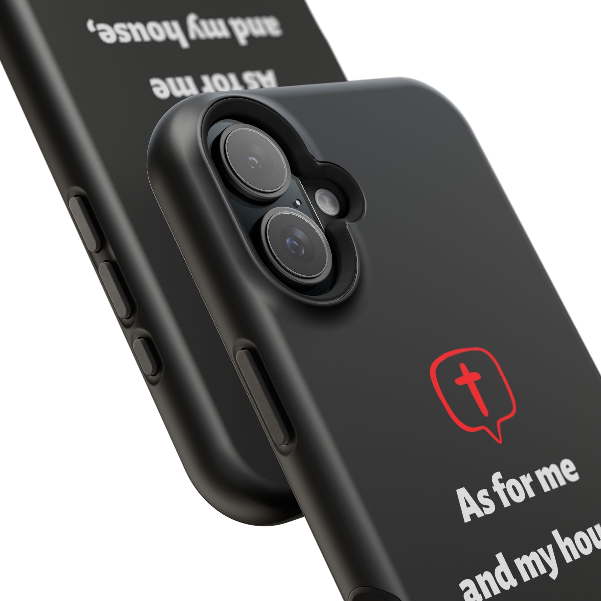 Inspirational Phone Case with bible verse Joshua 24:15 | Custom Magnetic Tough Case for iPhone series, Bible Verse Gifts, Faith-Based Accessories for Christians, Unique Phone Cover