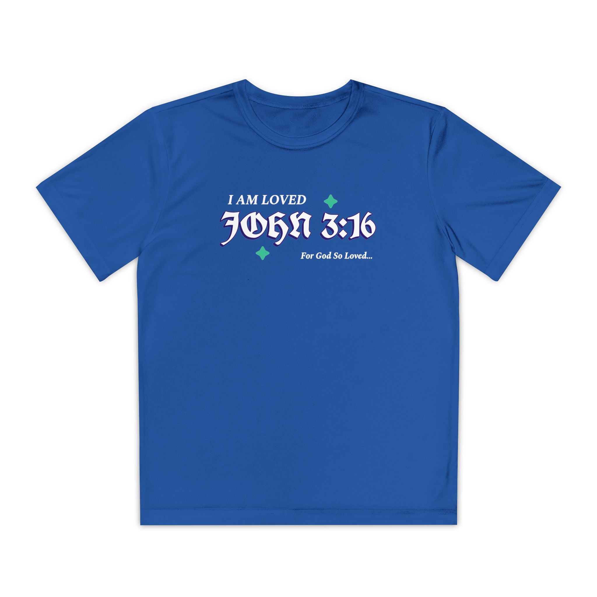 Youth Tee John 3:16 for Boys or Girls - Perfect for Youth Groups and Family