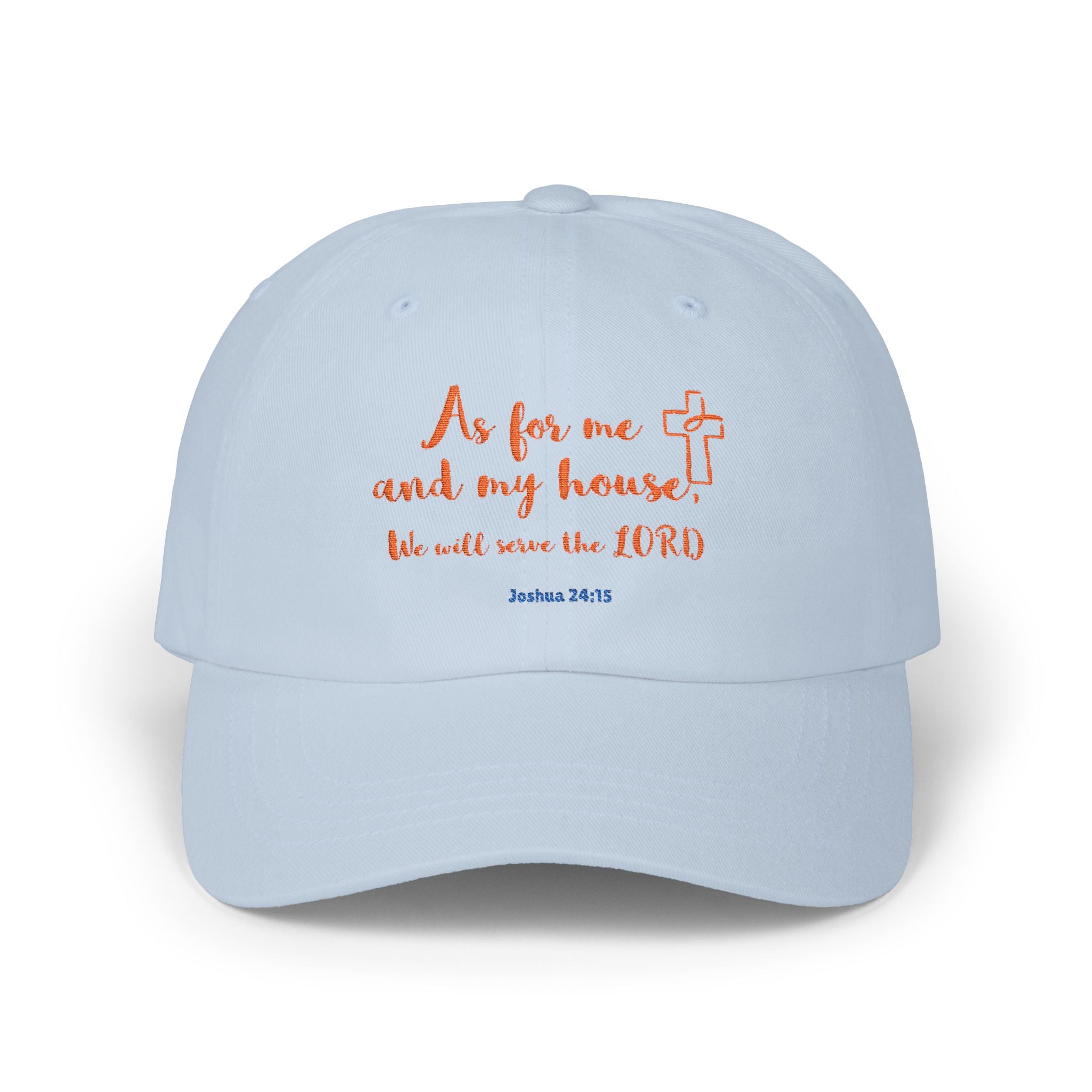 As for Me and My House Cap, Classic Dad Cap with Scripture, Christian Faith Accessories, Gift for Him, Father's Day Cap