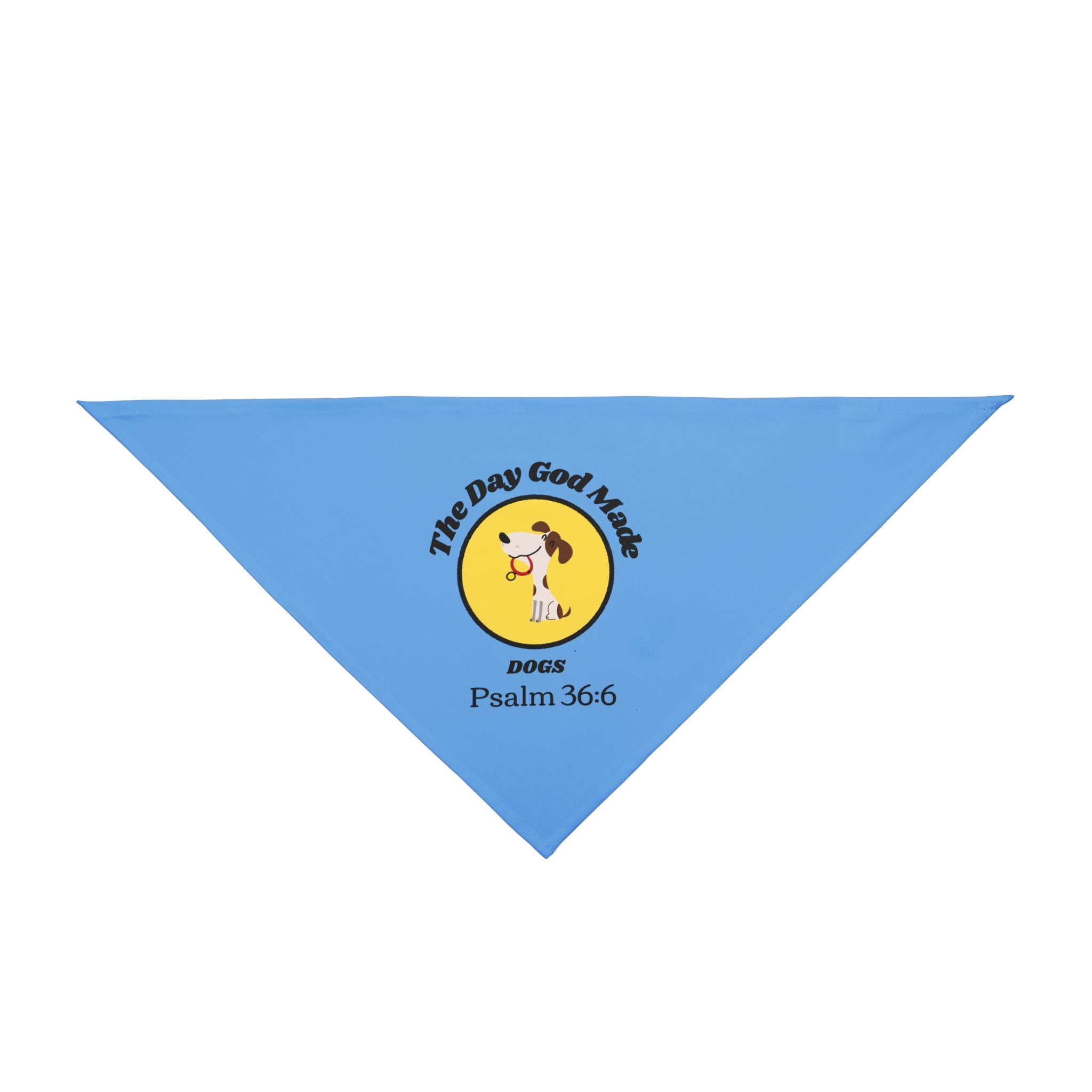 The Day God made Dogs Cute Pet Bandana - Dog Accessory, Dog Lover Gift, Faith inspired Outdoor Adventure Gear, Pet Fashion, Birthday Celebration